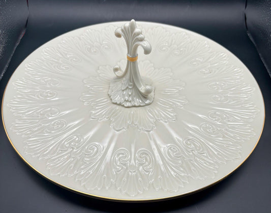 Vintage Lenox Porcelain Serving Tray Hors d'oeuvre Platter Lover Antiques and Vintage
