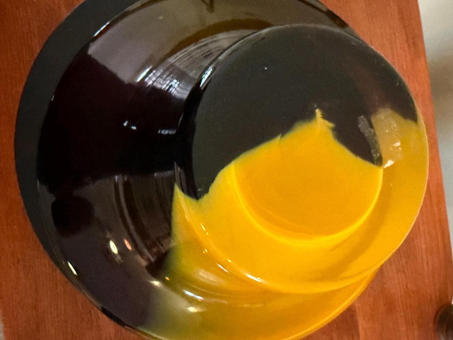 Vintage Amber and Purple Art Glass Vase Eclectic Contemporary Bowl Art Structure Lover Antiques and Vintage