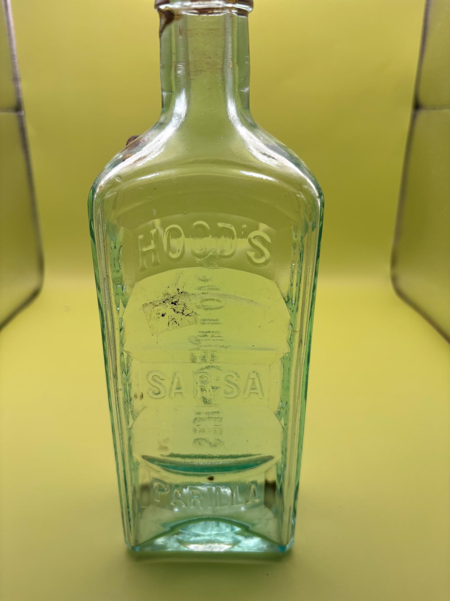 Antique Bottle Hood’s Sarsa Parilla Apothecaries Lover Antiques and Vintage