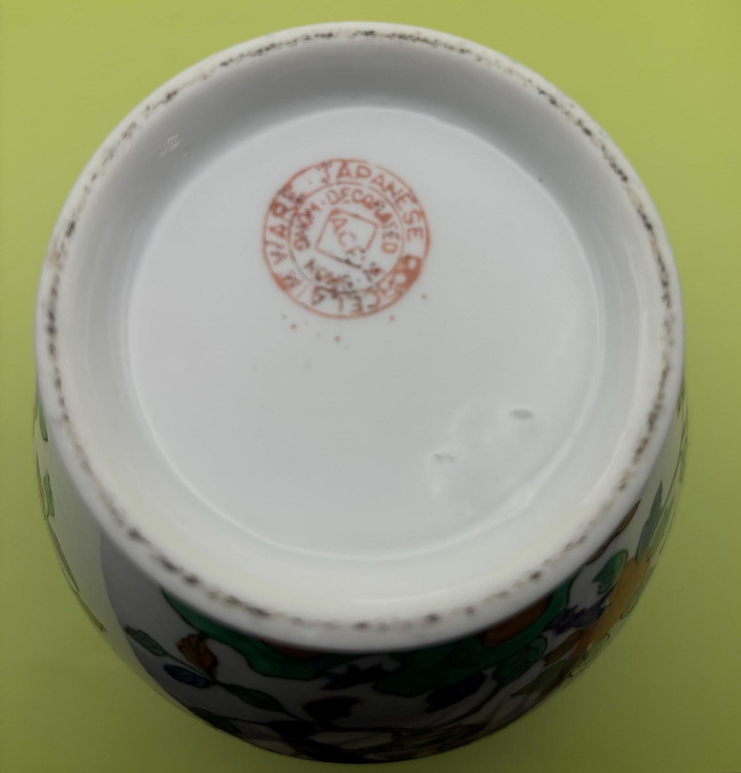 Vintage Porcelain Japanese Jar with Lid Biscuit Jar Made in Japan Flowers Design Lover Antiques and Vintage