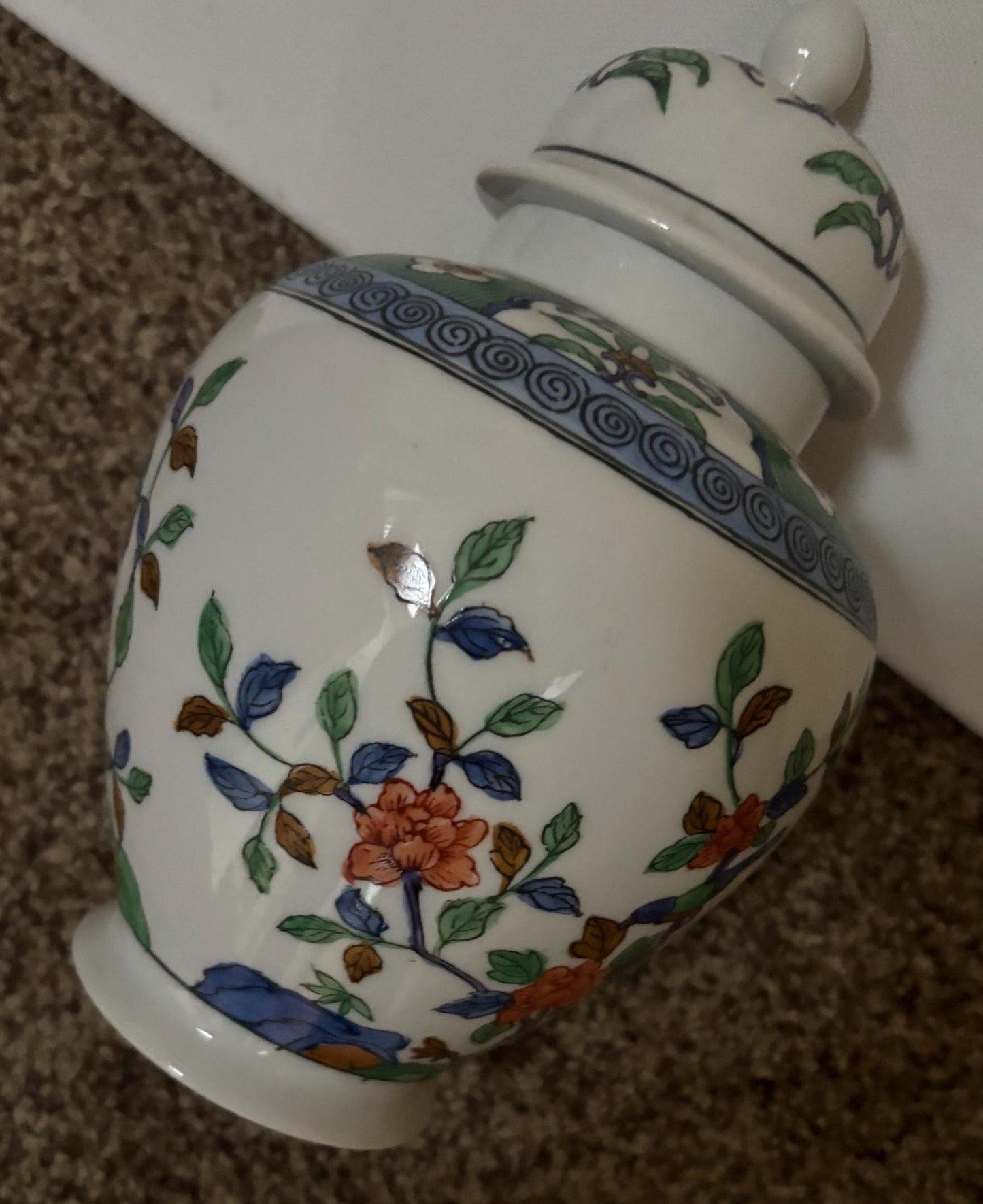 Vintage Lefton Compote Hand Painted Porcelain Capodimonte Style Roses Figurines Japanese Lover Antiques and Vintage