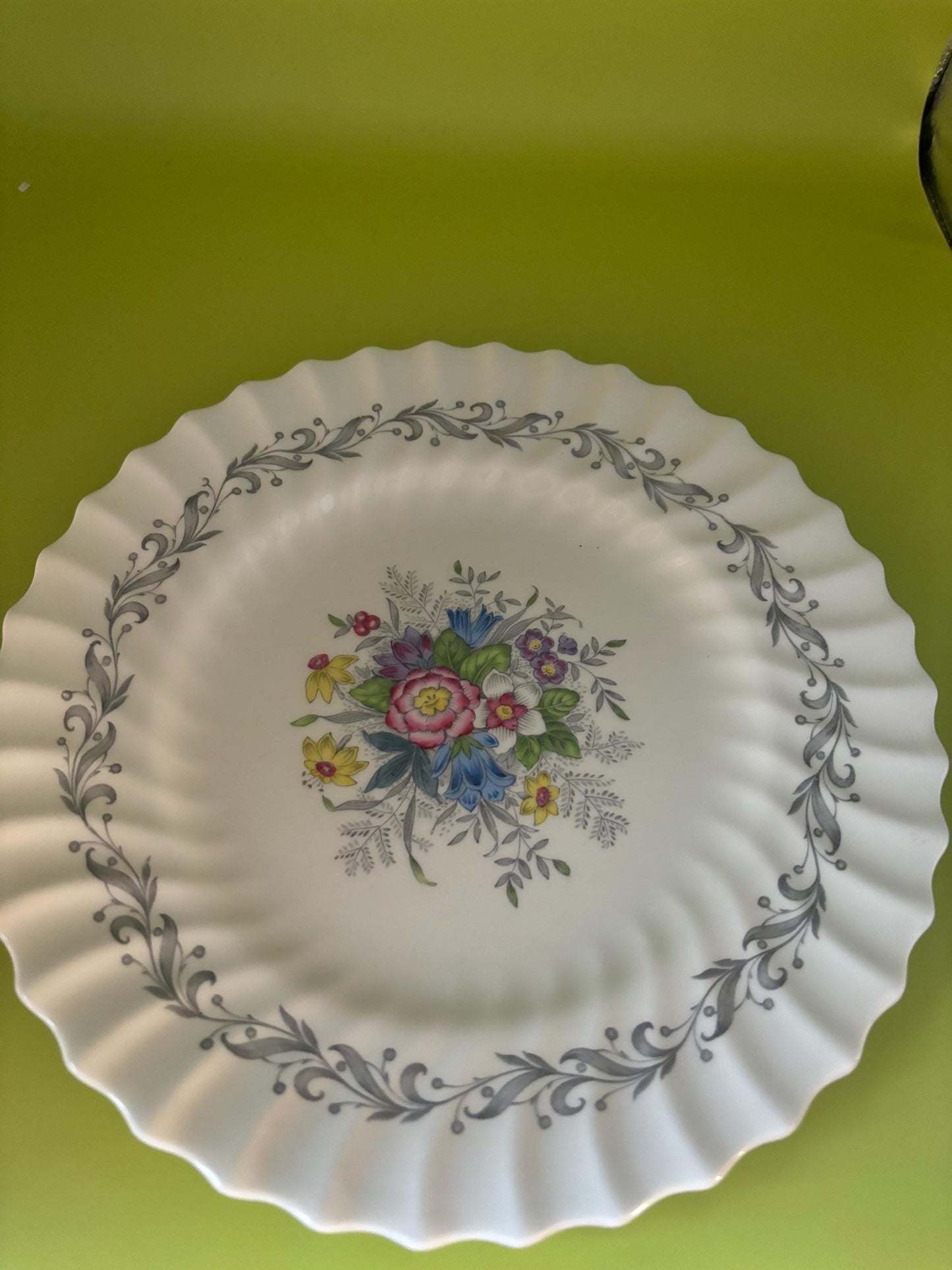 Vintage Royal Doulton Plate Windermere H4856 Made in England Flowers Dinner Plate Bone China Lover Antiques and Vintage