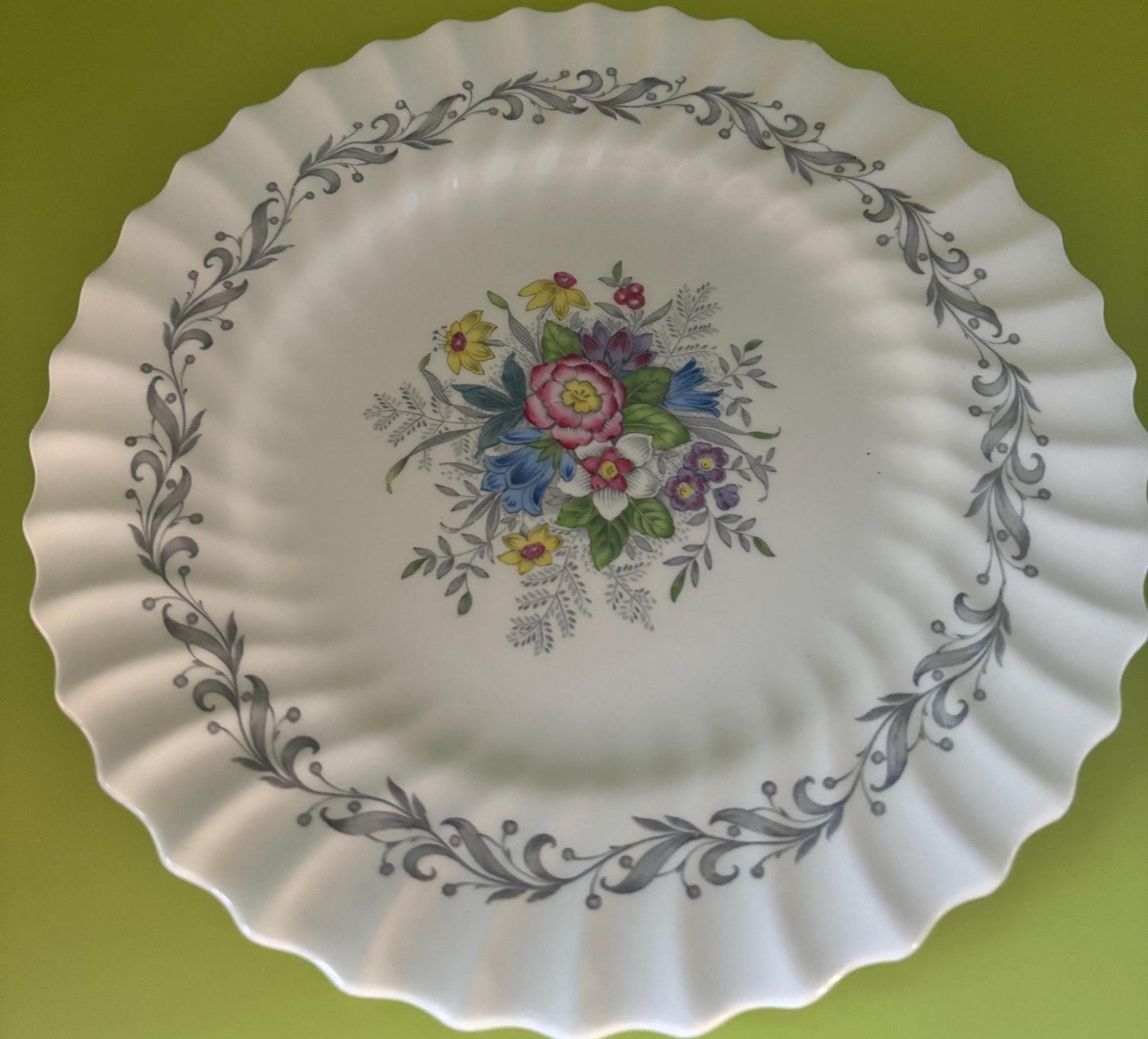 Vintage Royal Doulton Plate Windermere H4856 Made in England Flowers Dinner Plate Bone China Lover Antiques and Vintage