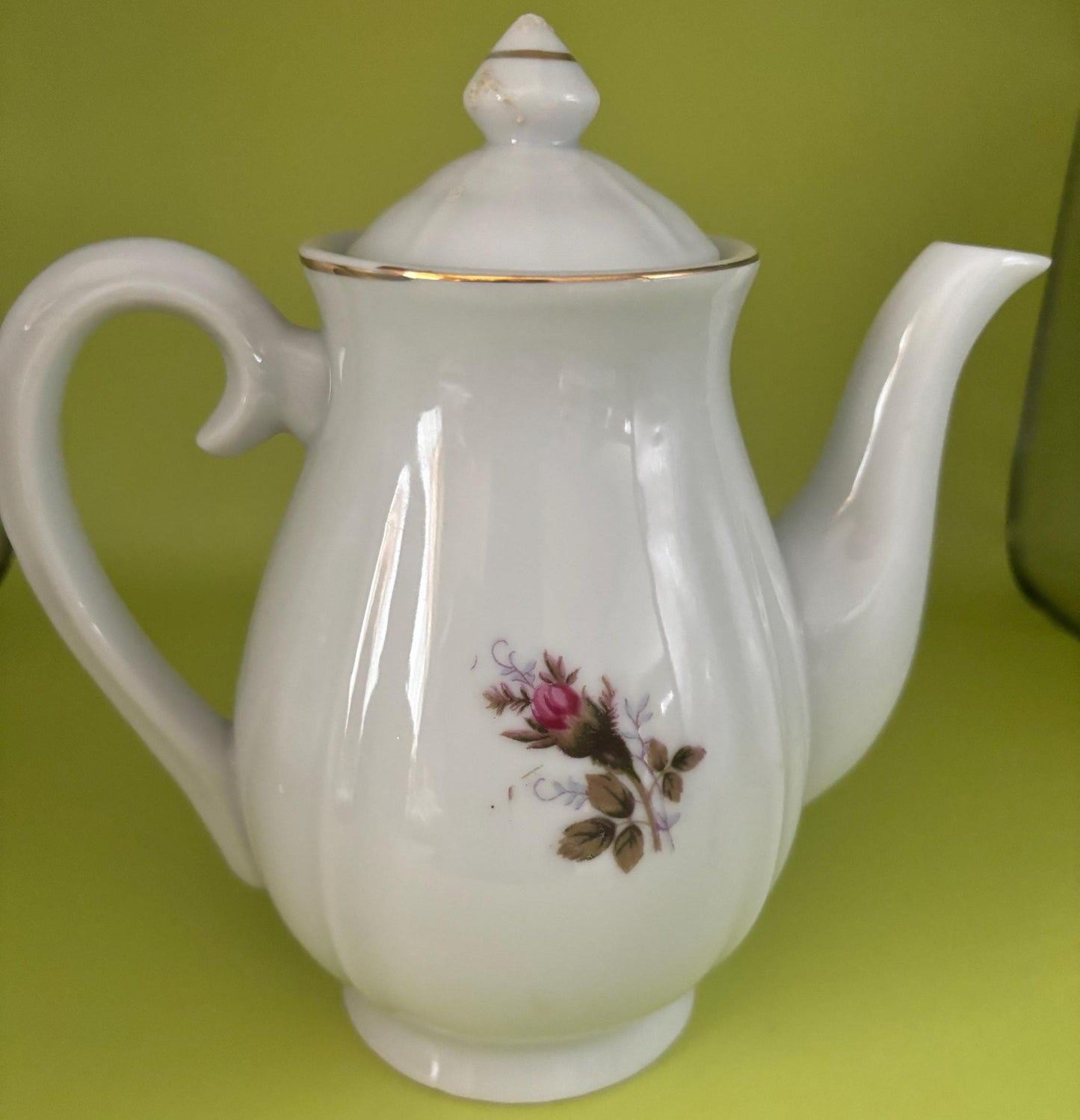 Vintage Tea Pot with Lid Roses Design China Lover Antiques and Vintage