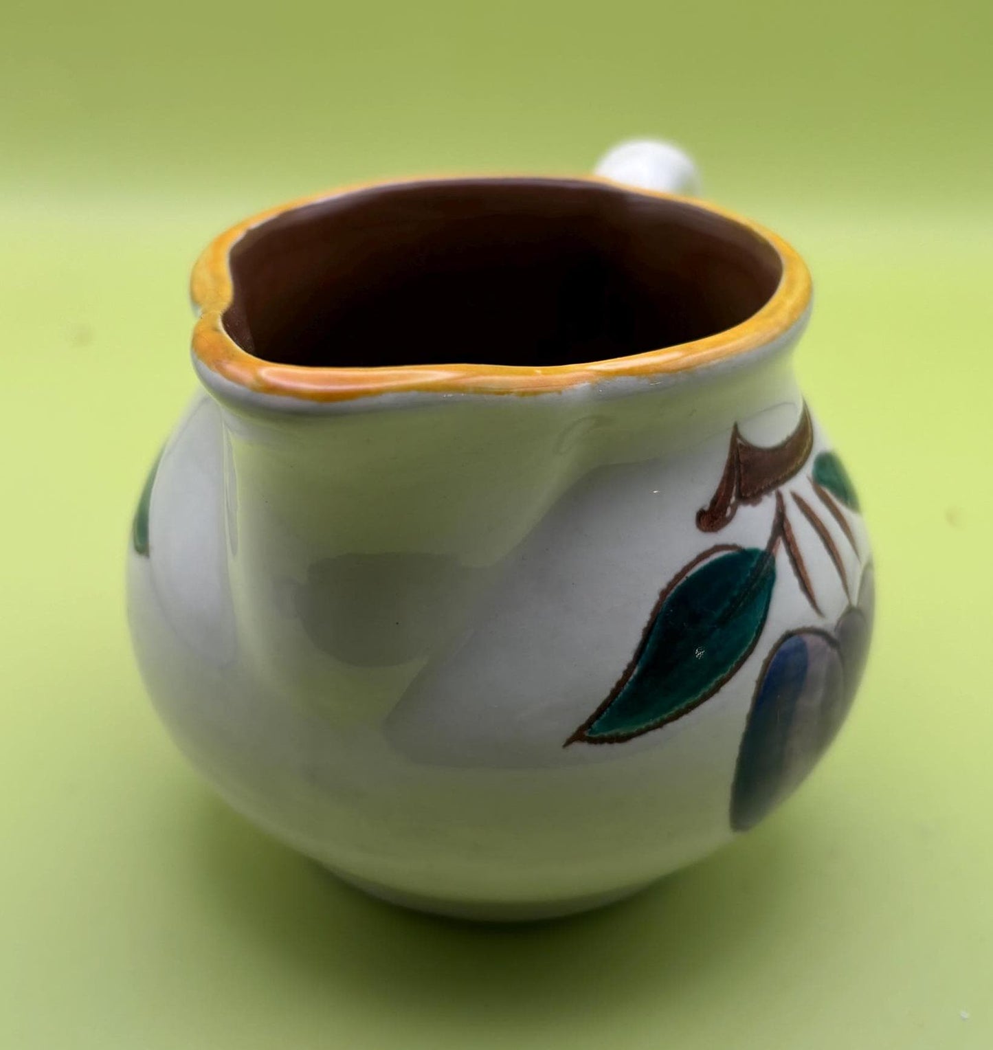 Stangl Pottery Creamer Dish Fruit Design Potteries from Trenton, NJ Lover Antiques Vintage