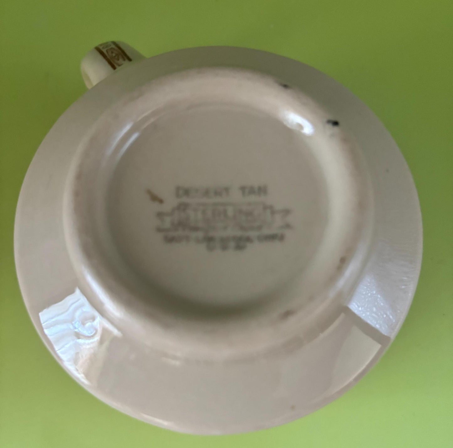 Vintage Sterling Desert Tan Mug Cup Restaurant Cup Shenango Lover Antiques and Vintage