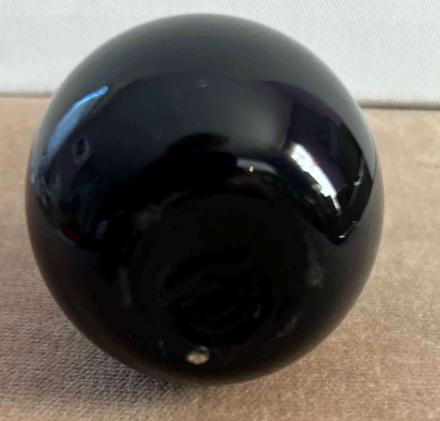 Vintage Black Lacquer Bud Vase Shiny Fluted Vase Lover Antiques and Vintage