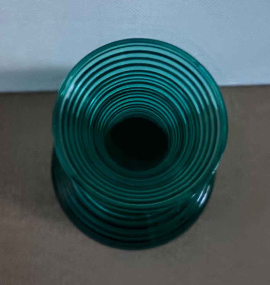 Vintage Imperial Spun Glass Green Blue Vase Lover Antiques and Vintage