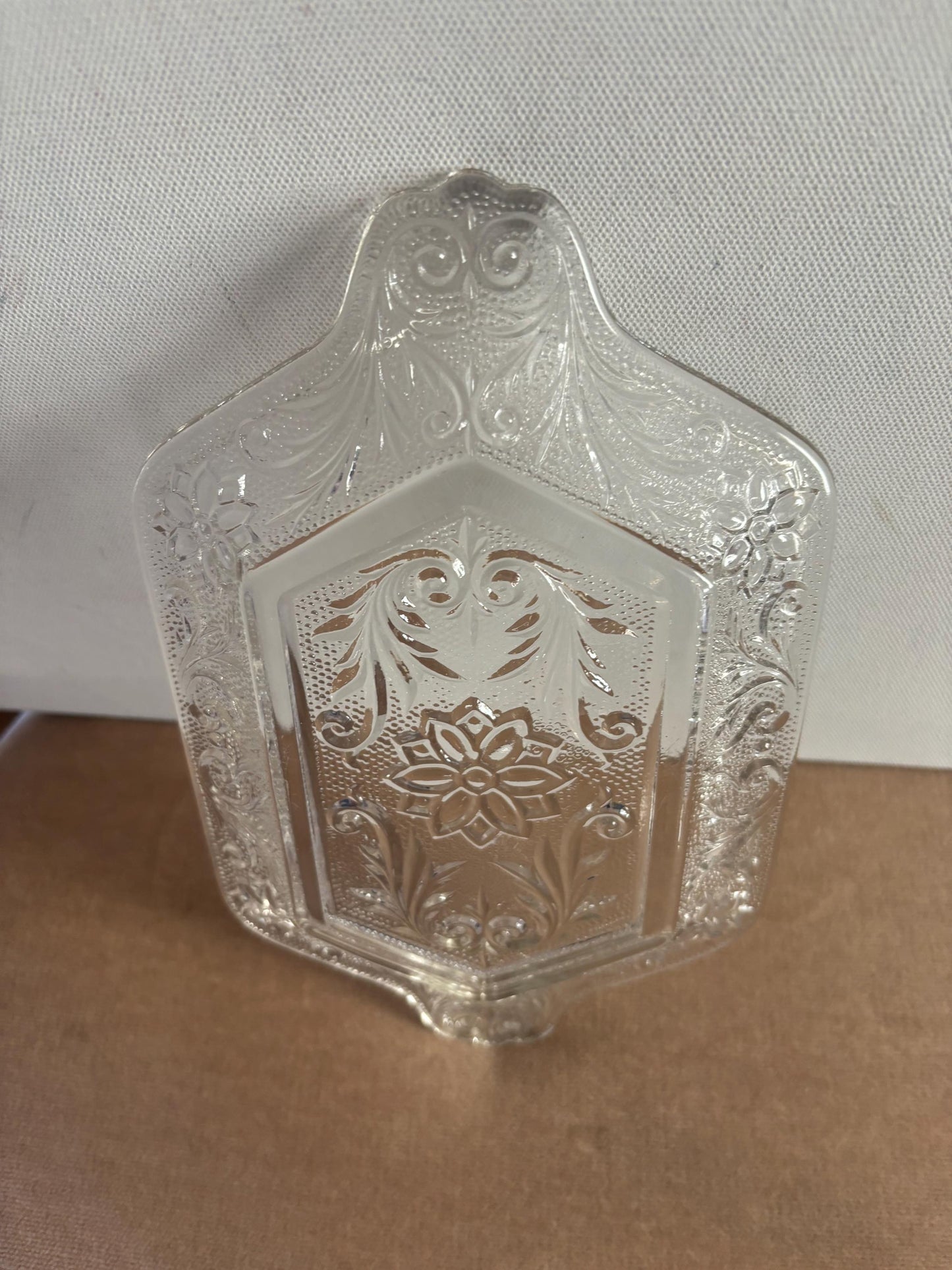 Vintage Imperial Glass Handle Pastry Tray Hors d'oeuvres Lover Antiques and Vintage