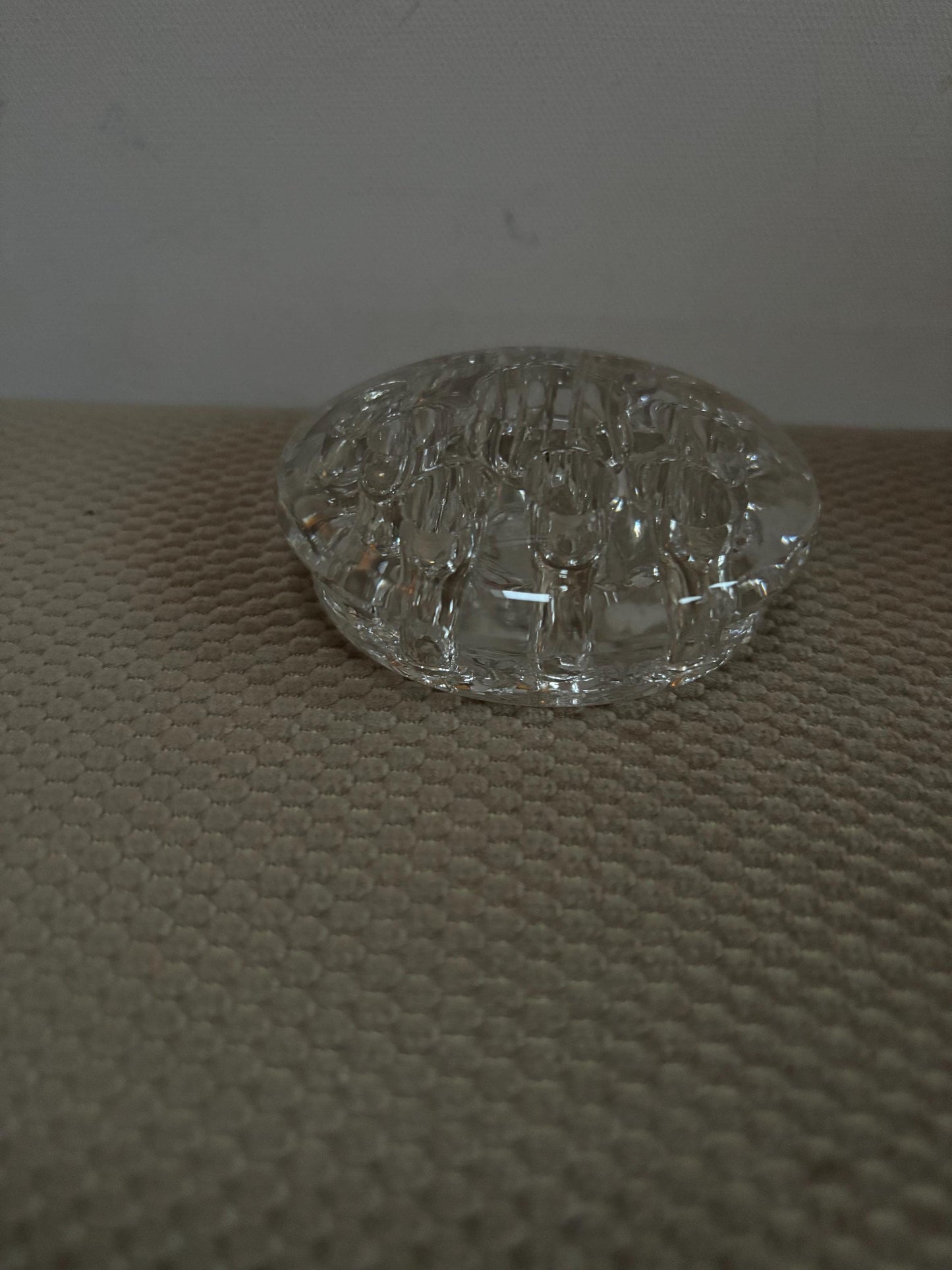 Vintage Glass Flower Frog Set of 5 Marble Display Collection of 5 Lover Antiques and Vintage