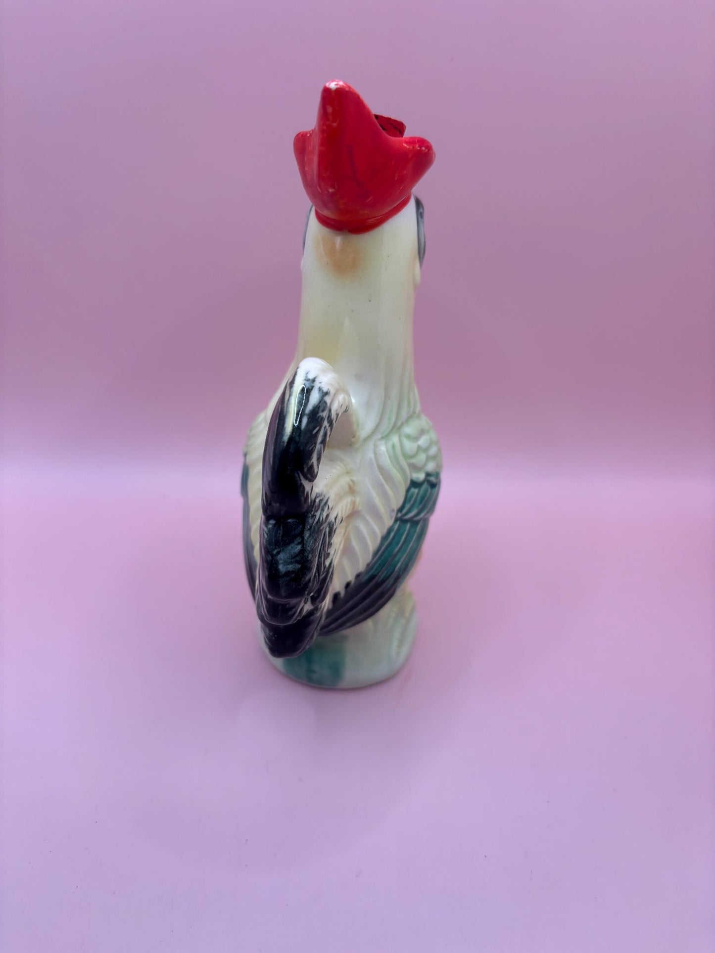Vintage Rooster Ceramic Oil Dispenser Rooster Decanter Lover Antiques and Vintage