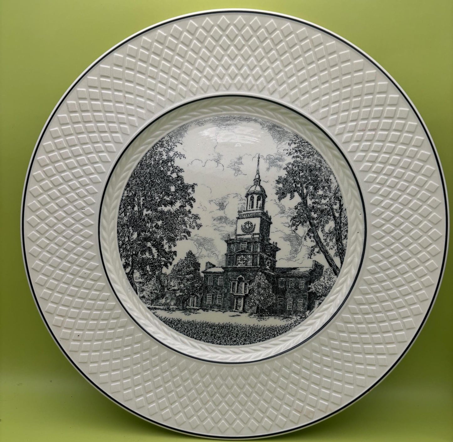 Vintage Spode’s Mansard Copeland Plate Choose From Old Christ Church The Elm Treaty Tree Independence Hall Made in England Lover Antiques