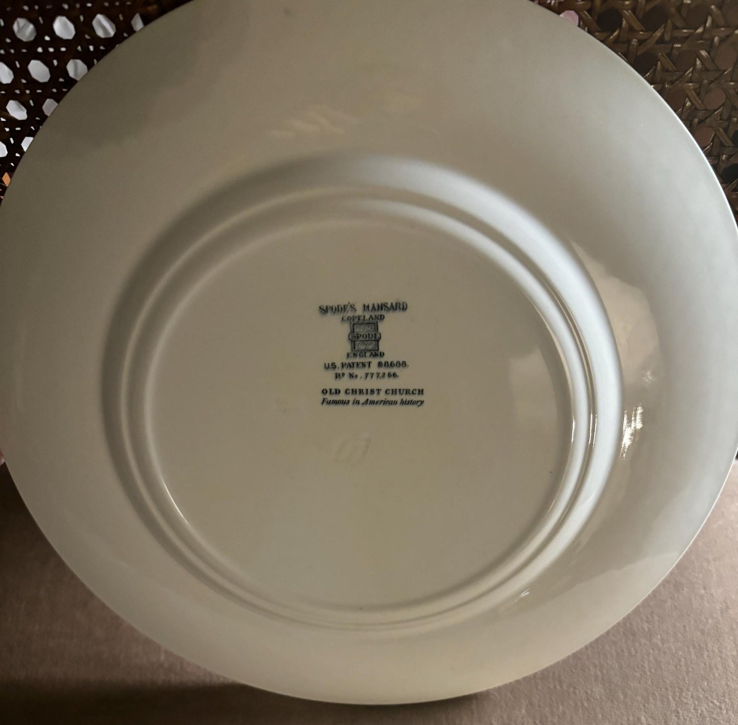 Vintage Spode’s Mansard Copeland Plate Choose From Old Christ Church The Elm Treaty Tree Independence Hall Made in England Lover Antiques