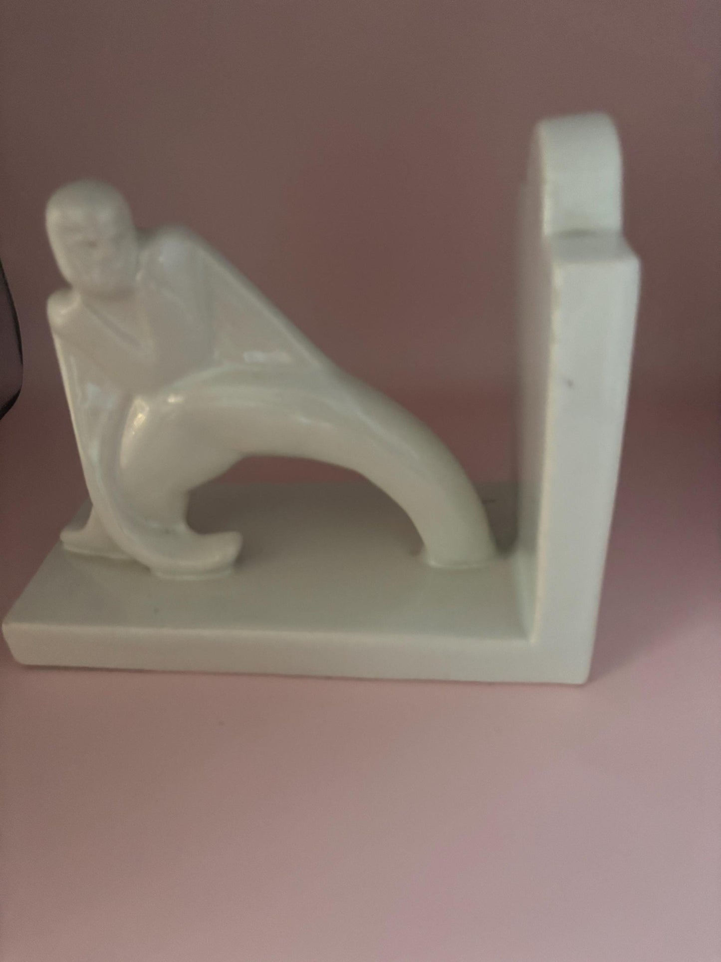 Quimper Pottery Bookend France Book End Lover Antiques and Vintage