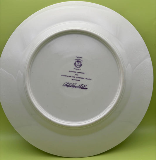 Vintage Washington and Jefferson College Plate Historical Plates Lover Antiques