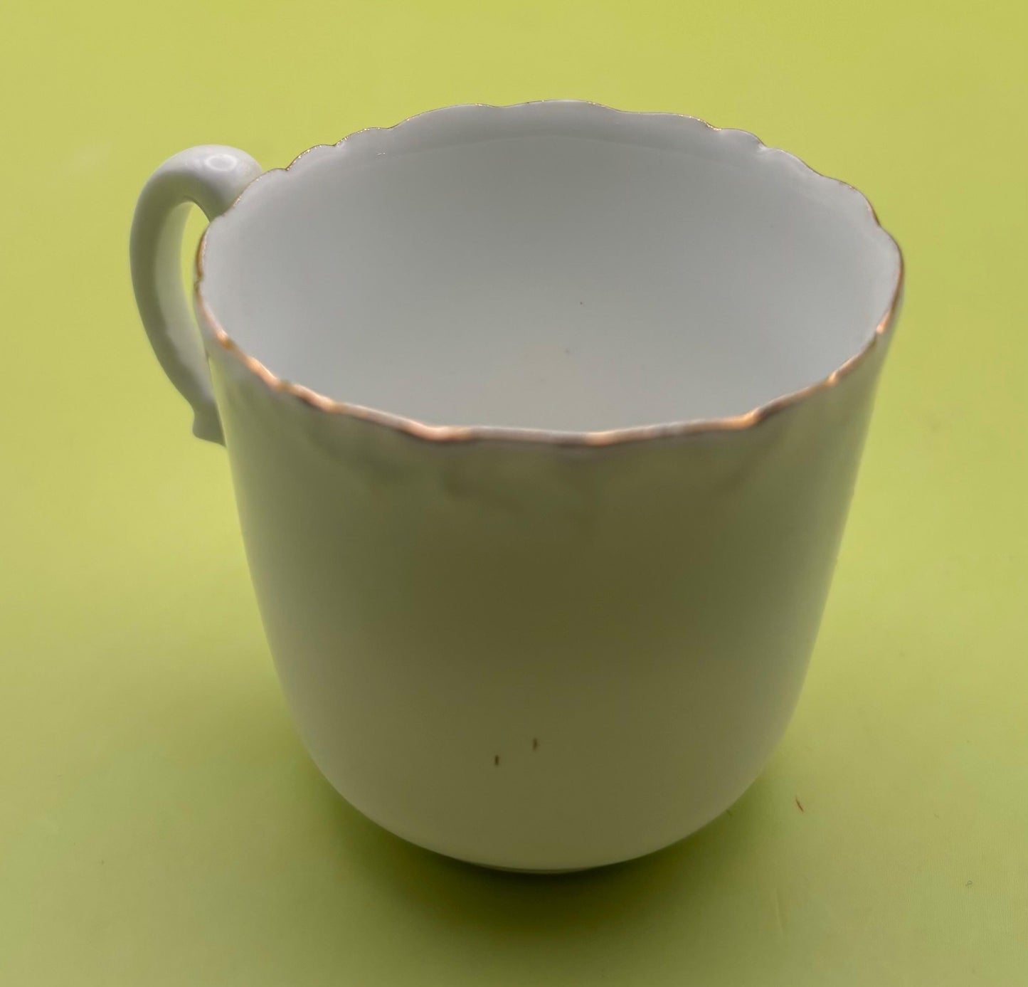 Vintage White with Gold Gilding Tea Cup Lover Antiques and Vintage