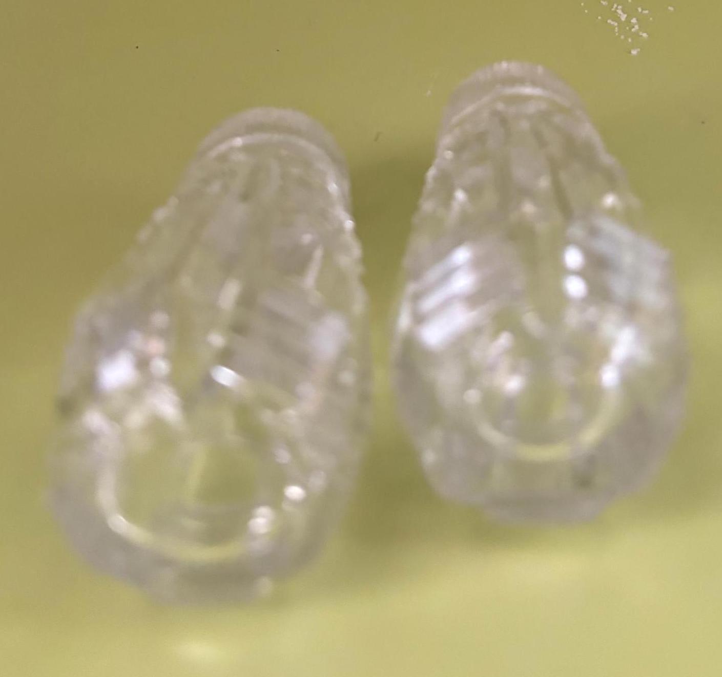 Vintage Crystal Cut Glass Salt & Pepper Shakers Lover Antiques and Vintage