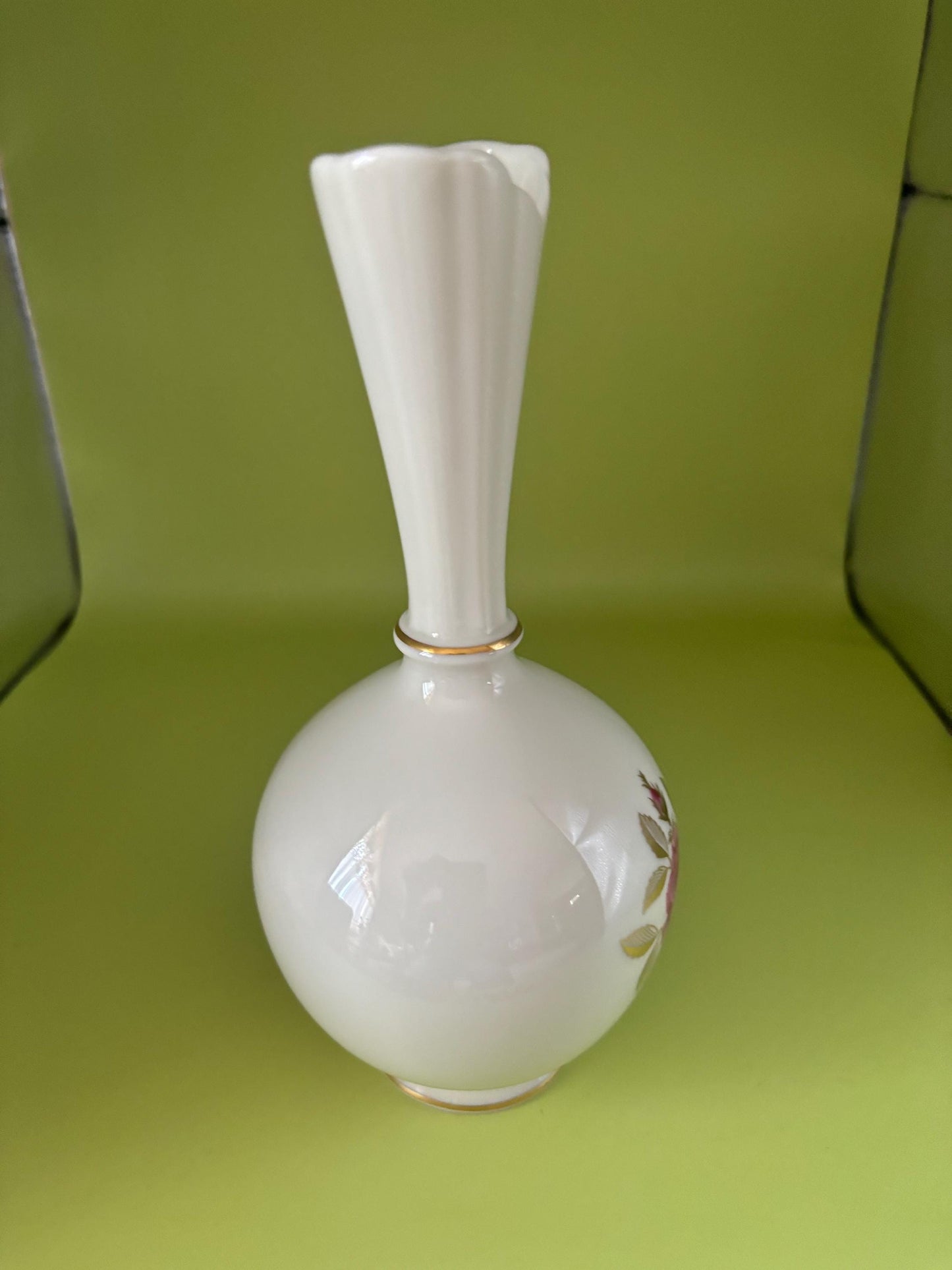 Vintage Lenox Rose Bud Base Flower Vase with 24K Gold Gilding Lover Antiques and Vintage