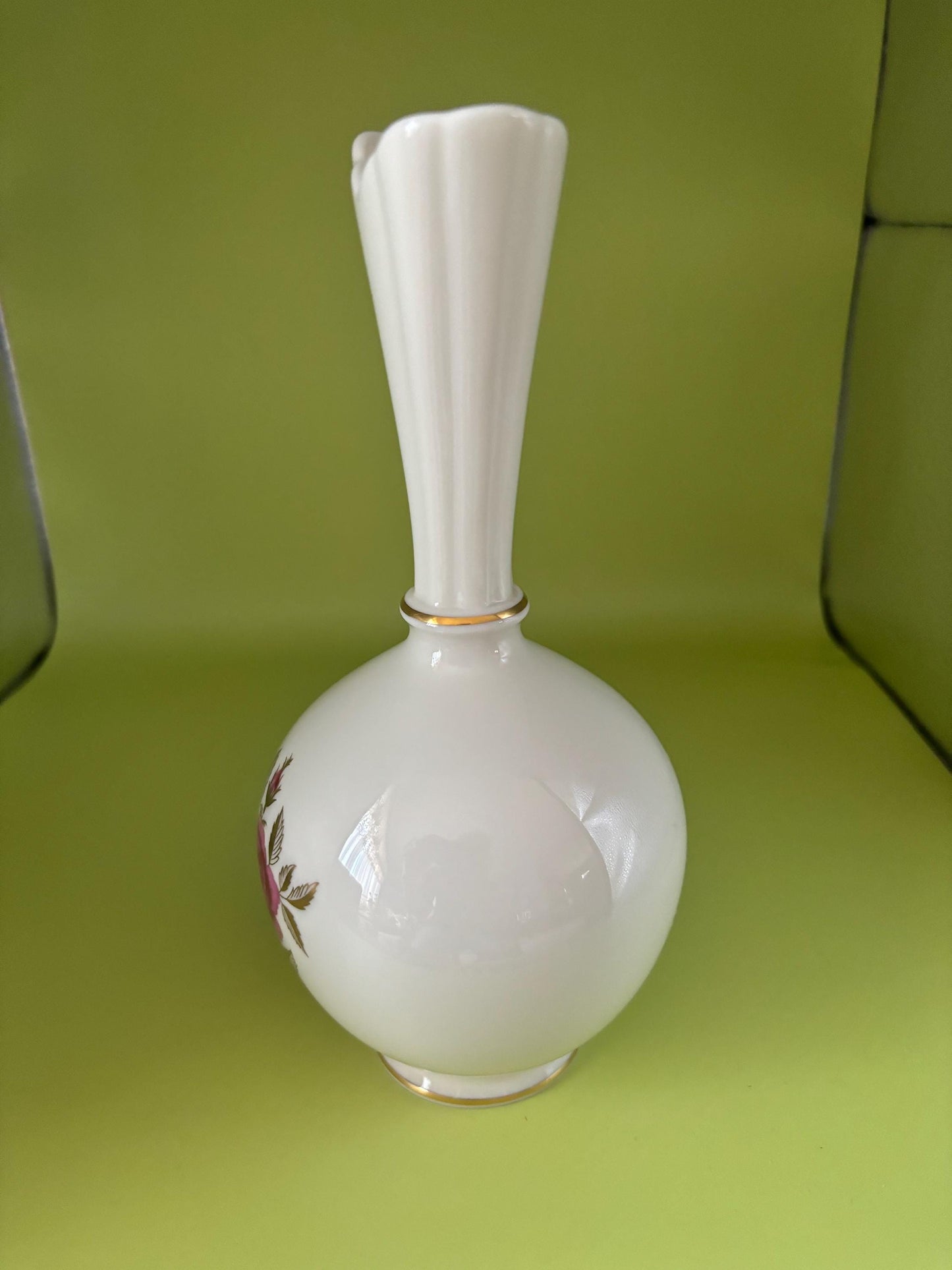 Vintage Lenox Rose Bud Base Flower Vase with 24K Gold Gilding Lover Antiques and Vintage