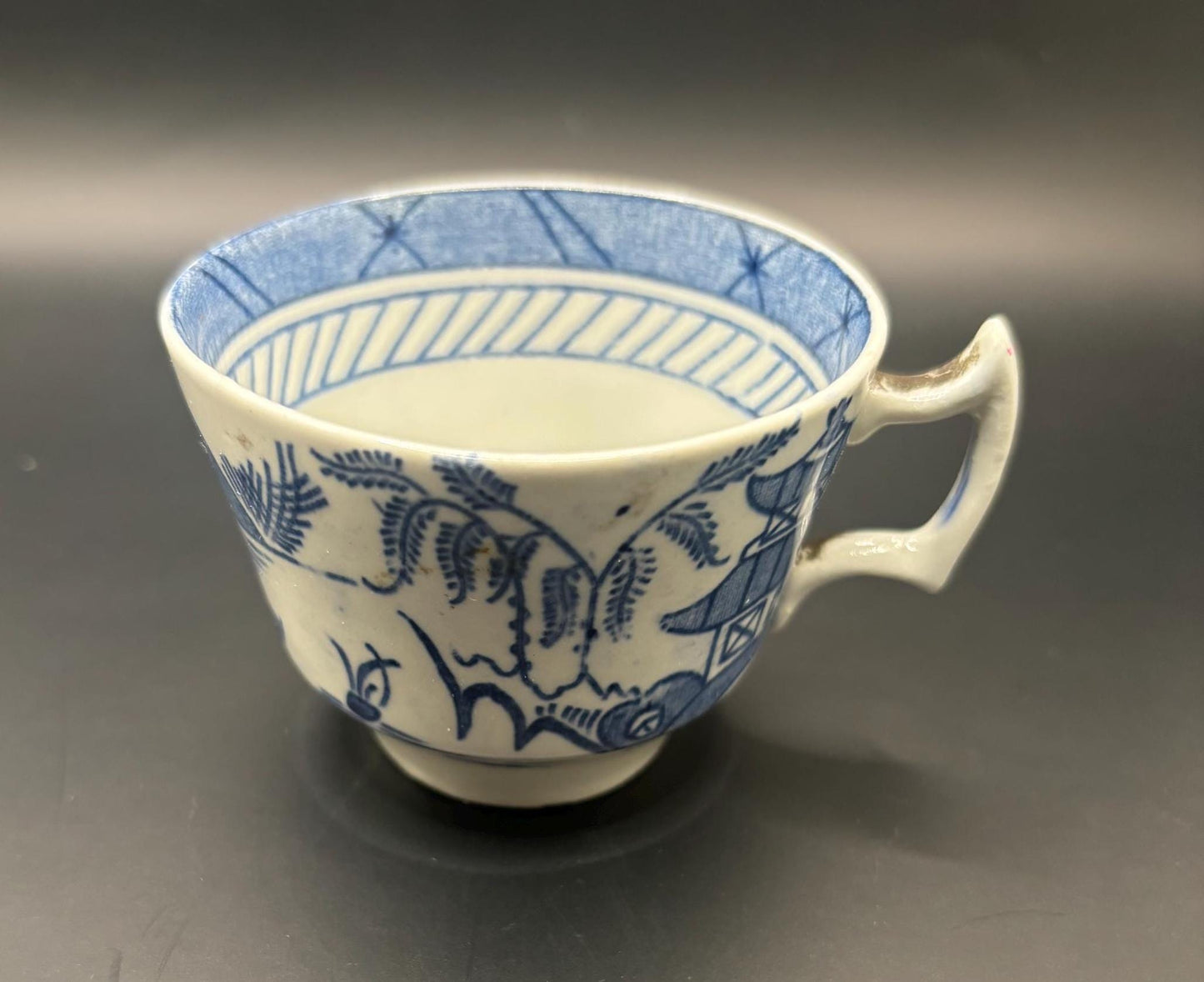 Canton Wood & Sons of England Antique Blue and White China Tea Cup or Coffee Cup Chinese Lover Antiques and Vintage