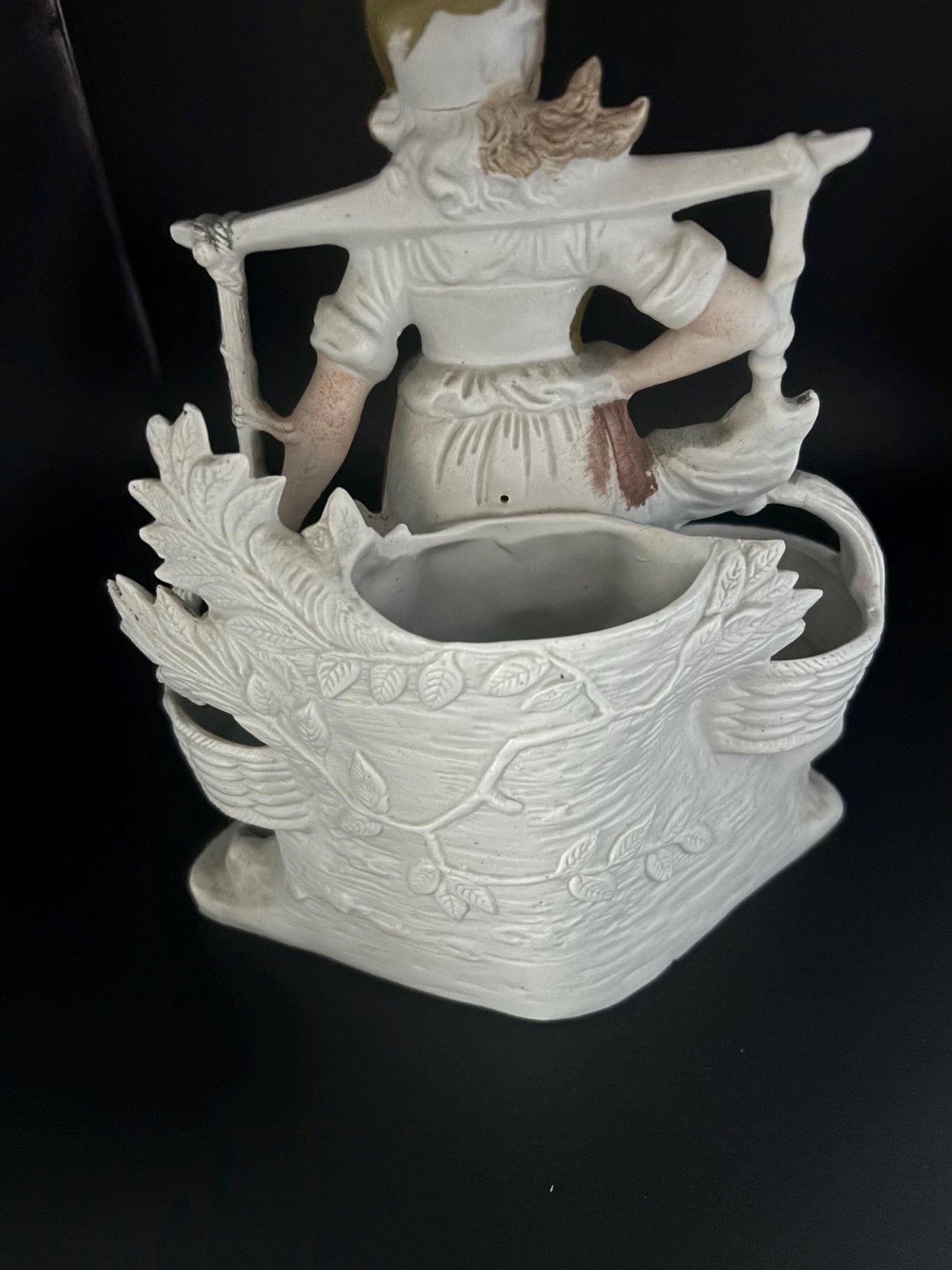 Vintage Lefton Compote Hand Painted Porcelain Capodimonte Style Roses Figurines Japanese Lover Antiques and Vintage