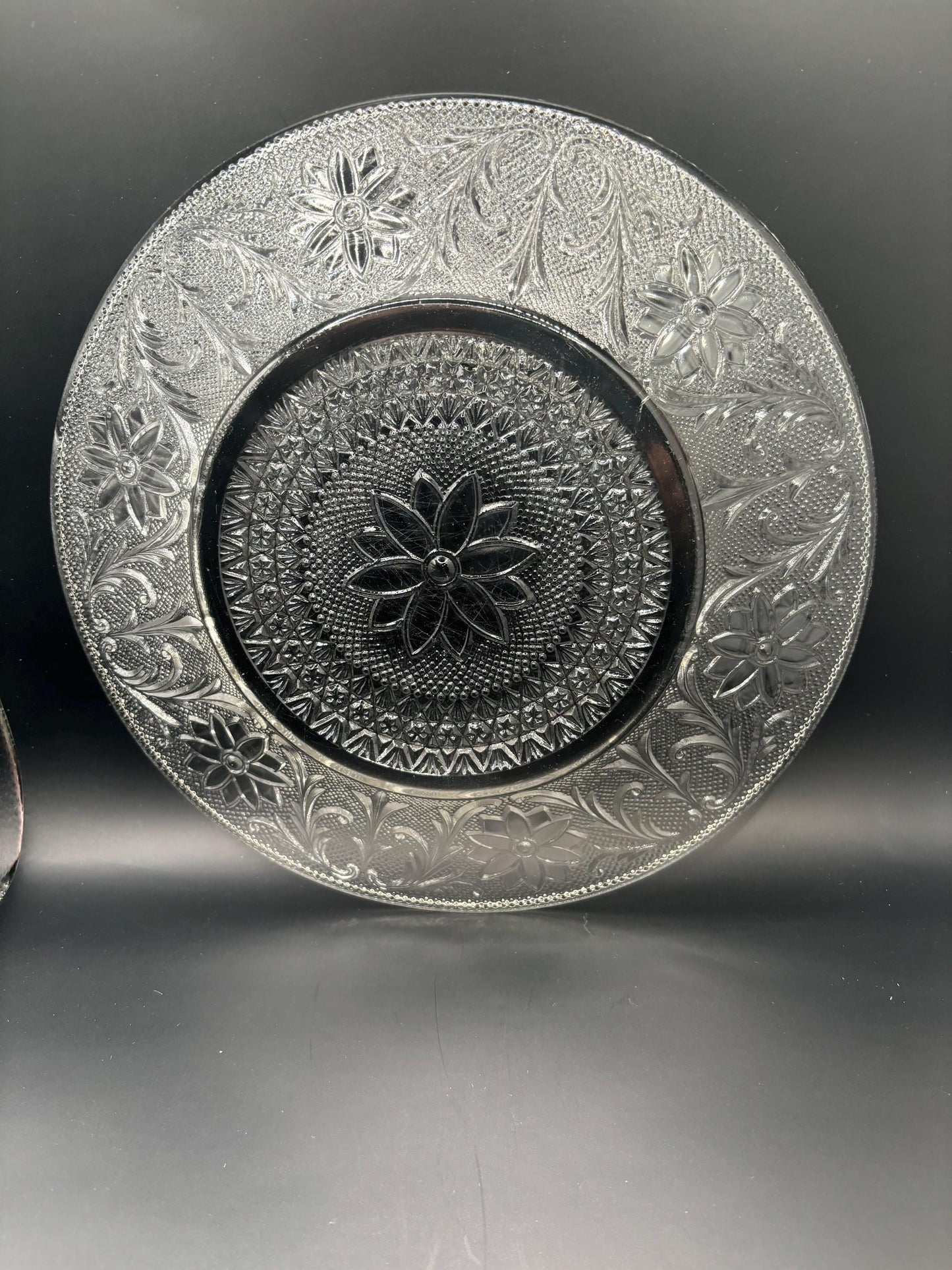Vintage Indiana Glass Dinner Plate Sandwich Clear Crystal Glass Tiara Plate Lover Antiques and Vintage