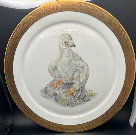 Vintage Young America Bald Eagle by Edward Marshall Boehm 1973 Porcelain with Gold Edge Plate Lover Antiques and Vintage