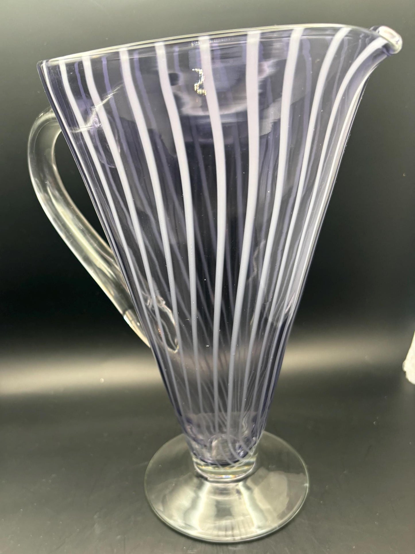Vintage Phoenix Glass Victorian Alexandrite Pitcher Cut Crystal Glass Pitcher Lover Antiques and Vintage