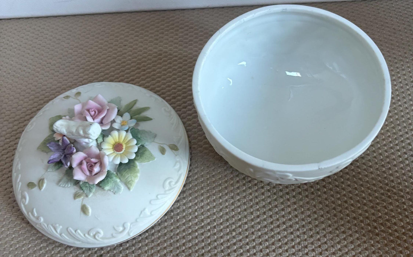 Vintage Heisey Divided Covered Crystal Glass Dish with Lid 3 Part Divided Plate Lover Antiques and Vintage