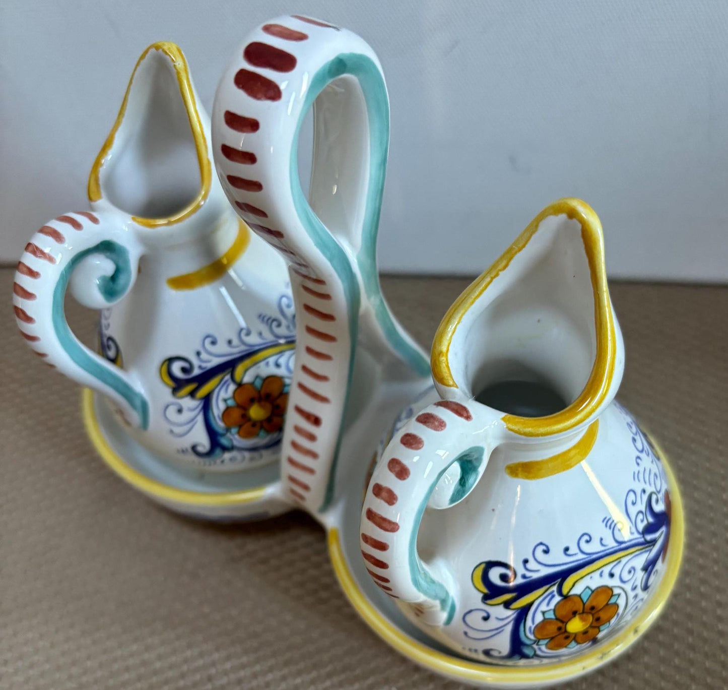 Vintage Made in Italy Oil & Vinegar Cruet Set Artistica Sur La Table Lover Antiques and Vintage