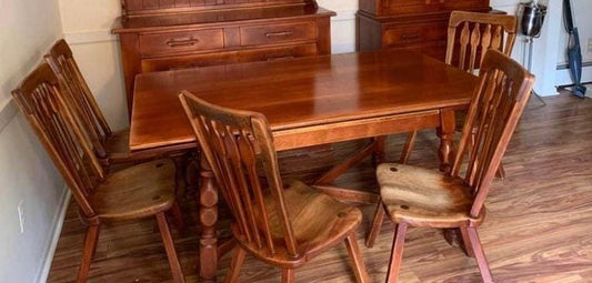 Cushman Colonial Creations Manchester Cross Stretcher Table No. 5–47 Rustic Home Decor Lover Antiques and Vintage