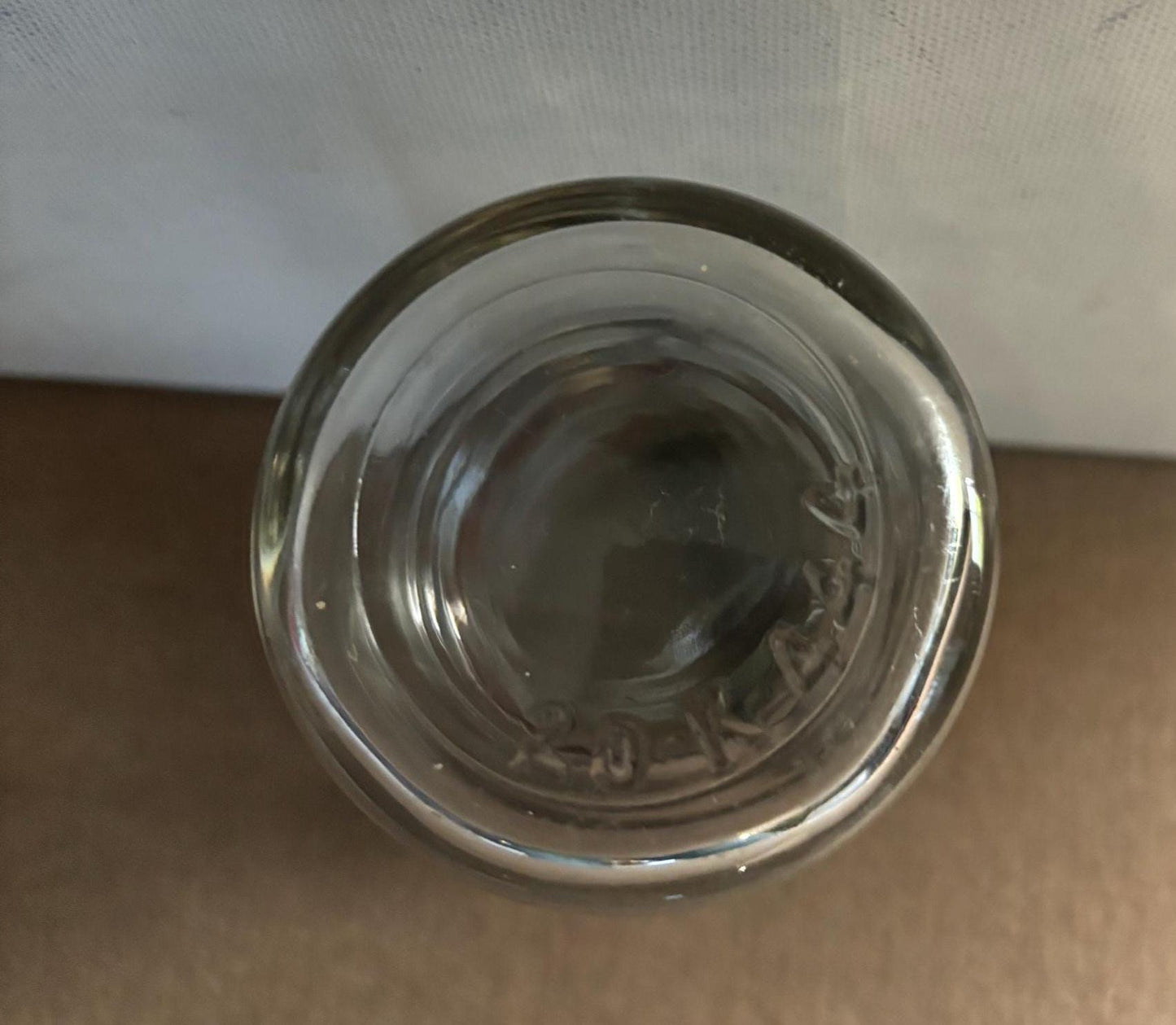 Antique Glass Jar with Lid Container with Top Metal Holder Lover Antiques and Vintage