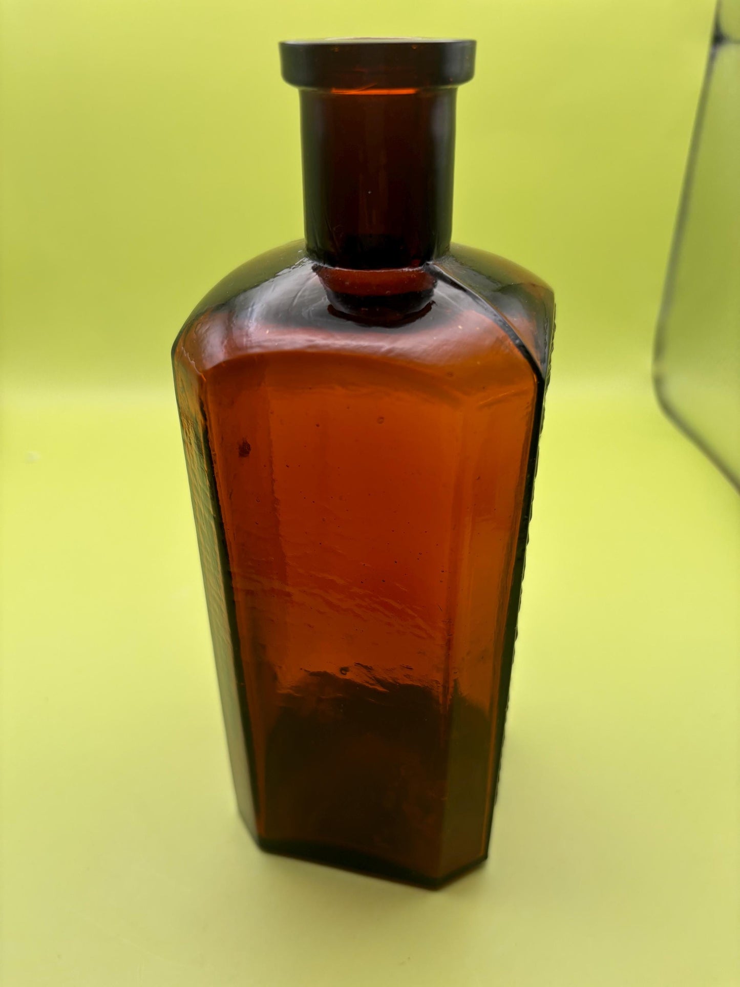 Antique Amber Glass Bottle Schlotterbeck & Foss Co. Manufacturing Chemists Portland, Maine Lover Antiques and Vintage