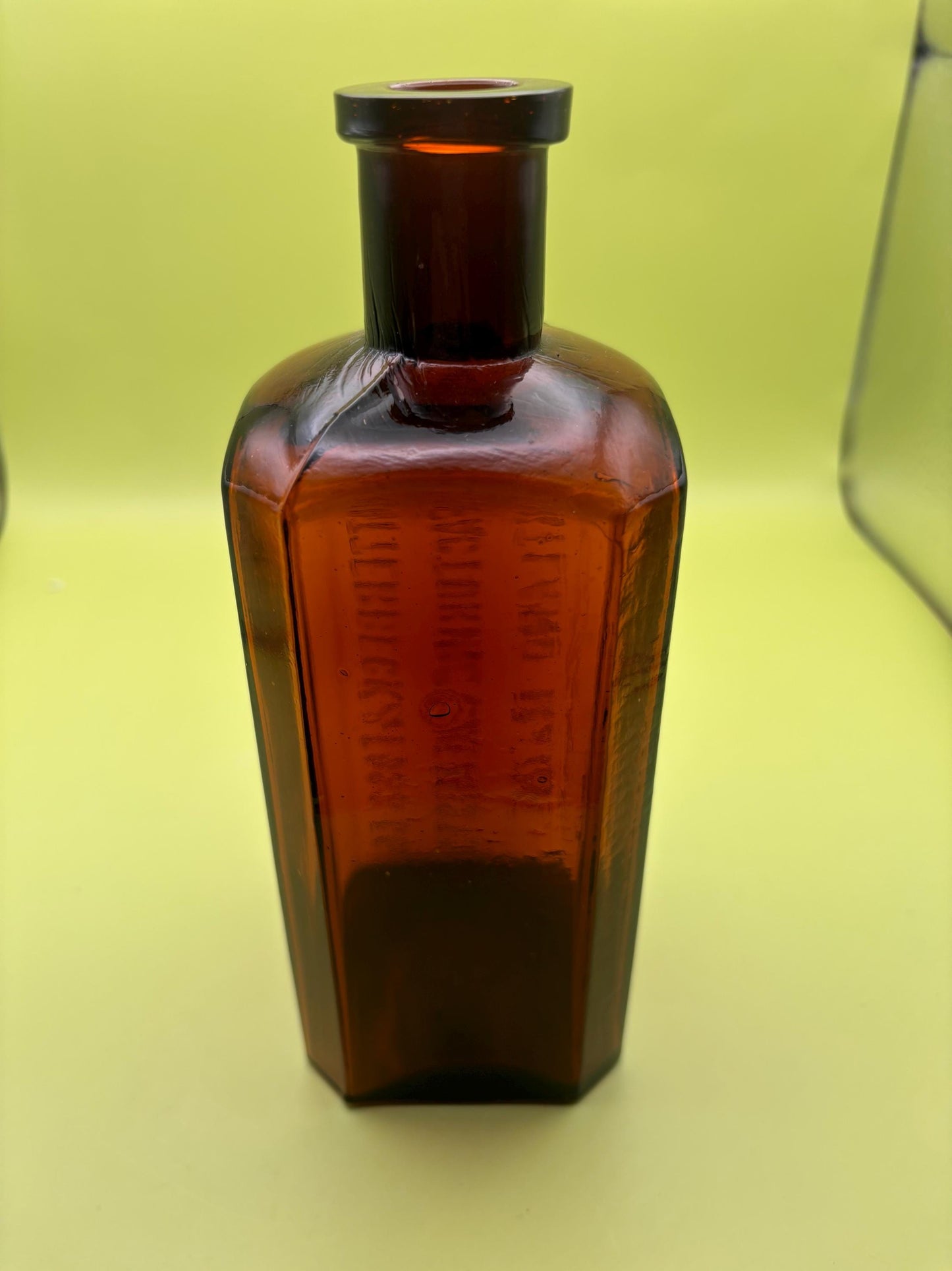 Antique Amber Glass Bottle Schlotterbeck & Foss Co. Manufacturing Chemists Portland, Maine Lover Antiques and Vintage
