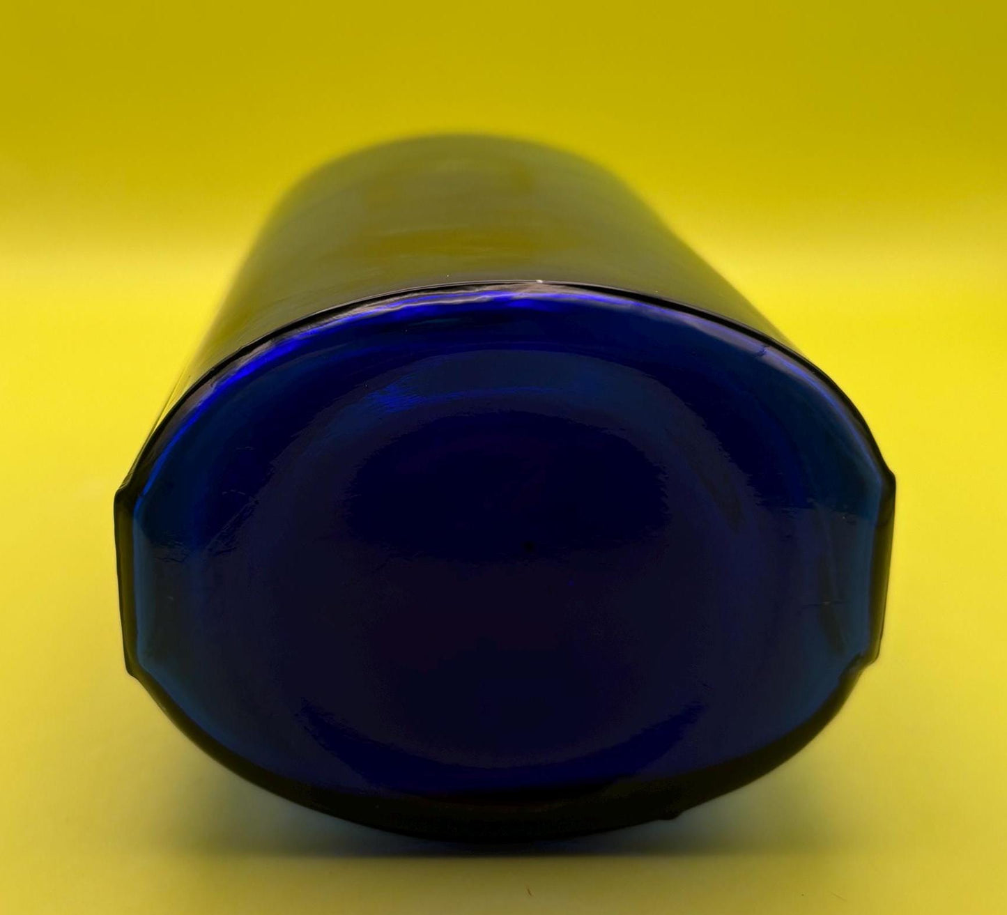 Vintage Cobalt Blue Bottle Blue Glass Fluted Jar Lover Antiques and Vintage