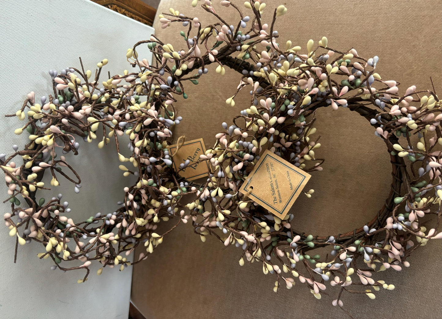 Collection of Bud Berry Wreaths and Twigs Lover Antiques and Vintage