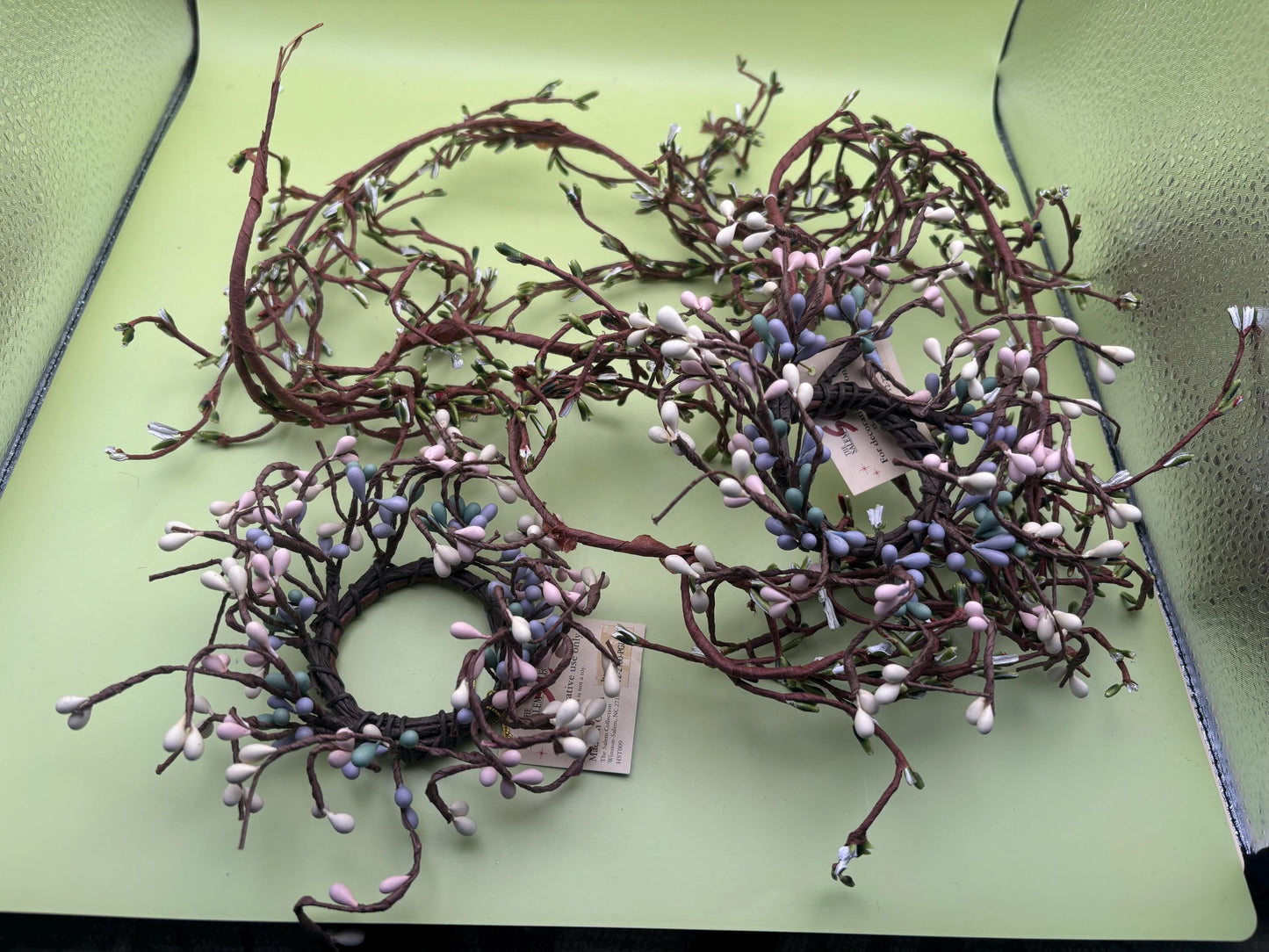 Collection of Bud Berry Wreaths and Twigs Lover Antiques and Vintage