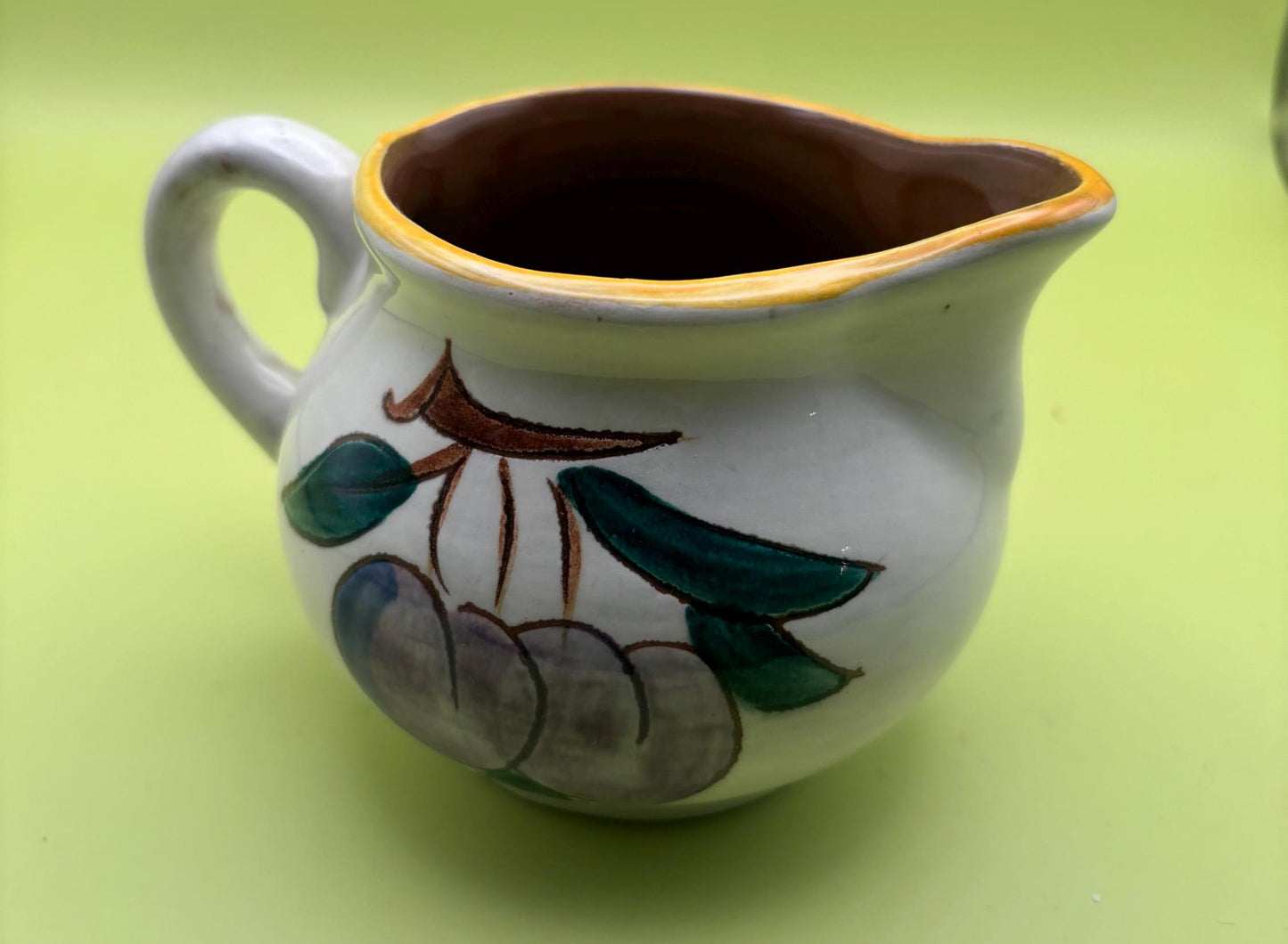 Stangl Pottery Creamer Dish Fruit Design Potteries from Trenton, NJ Lover Antiques Vintage