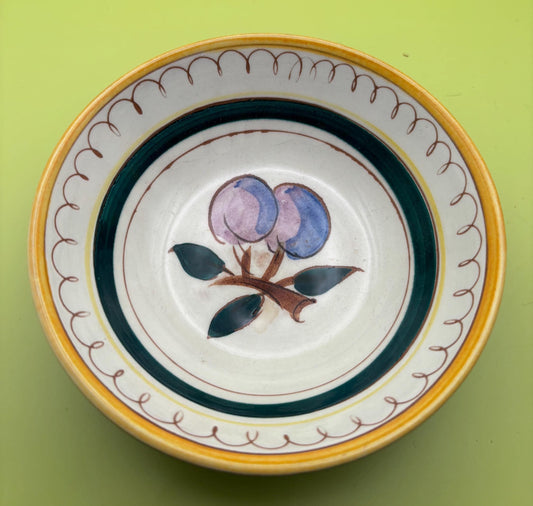 Stangl Pottery Bowl Fruit Design Potteries from Trenton, NJ Hand Painted Bowl Lover Antiques Vintage