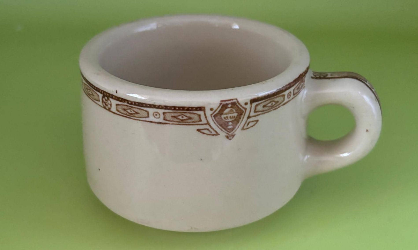 Vintage Sterling Desert Tan Mug Cup Restaurant Cup Shenango Lover Antiques and Vintage