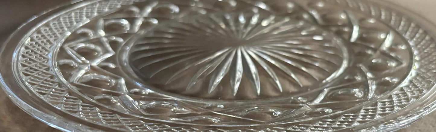 Vintage Imperial Glass Cape Cod Salad or Dessert Plate Lover Antiques and Vintage