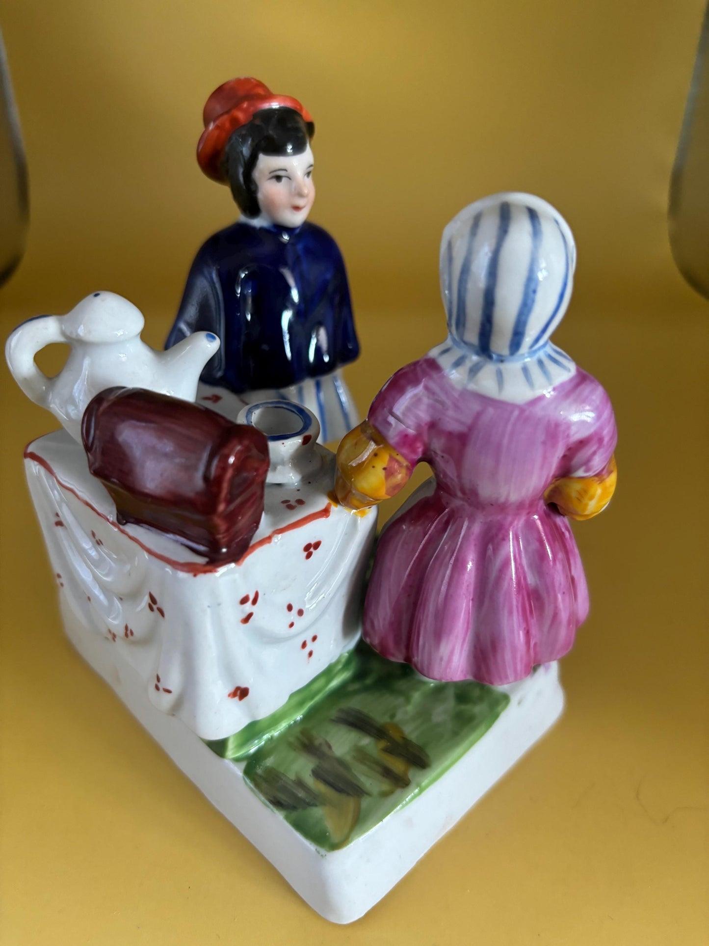 Antique Hand Painted Porcelain Tea Cup and Saucer RARE & Beautiful! Lover Antiques and Vintage