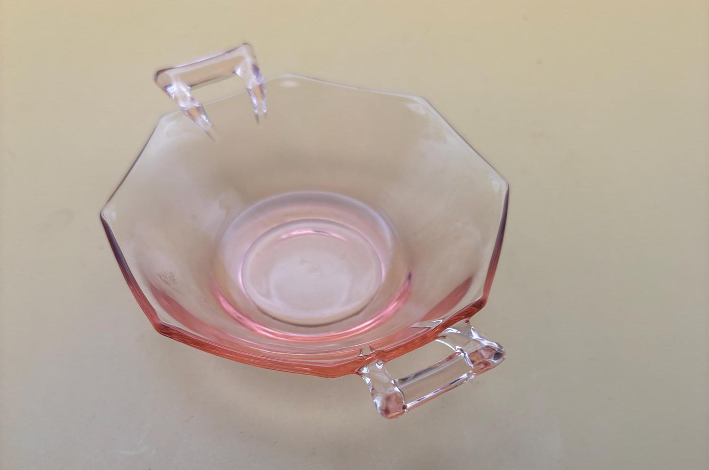 Antique Heisey Pink Glass Small Nut or Candy Dishes Set of 2 Pink Glass with Handles Lover Antiques and Vintage