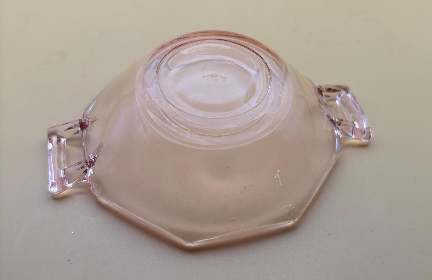 Antique Heisey Pink Glass Small Nut or Candy Dishes Set of 2 Pink Glass with Handles Lover Antiques and Vintage