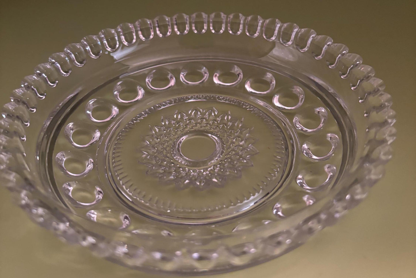 Antique Windsor Royal Brighton Federal Glass Plate or Shallow Bowl Lover Antiques and Vintage