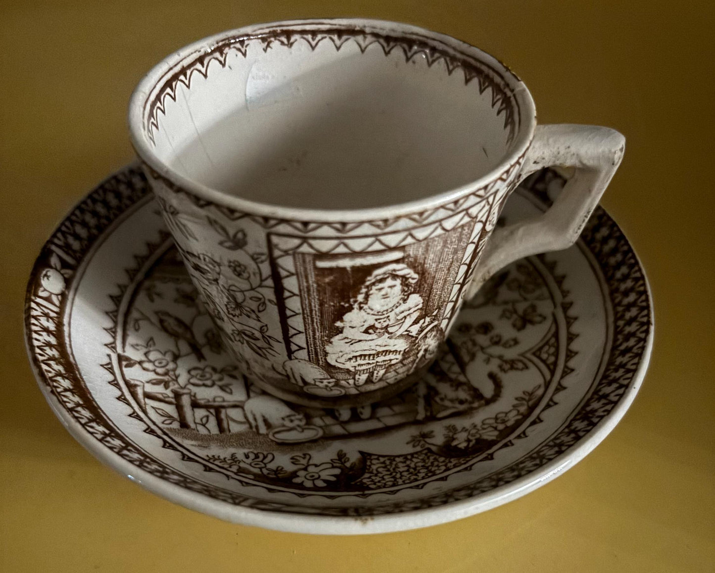 Vintage Staffordshire Tea Cup and Saucer Made in England Lover Antiques and Vintage