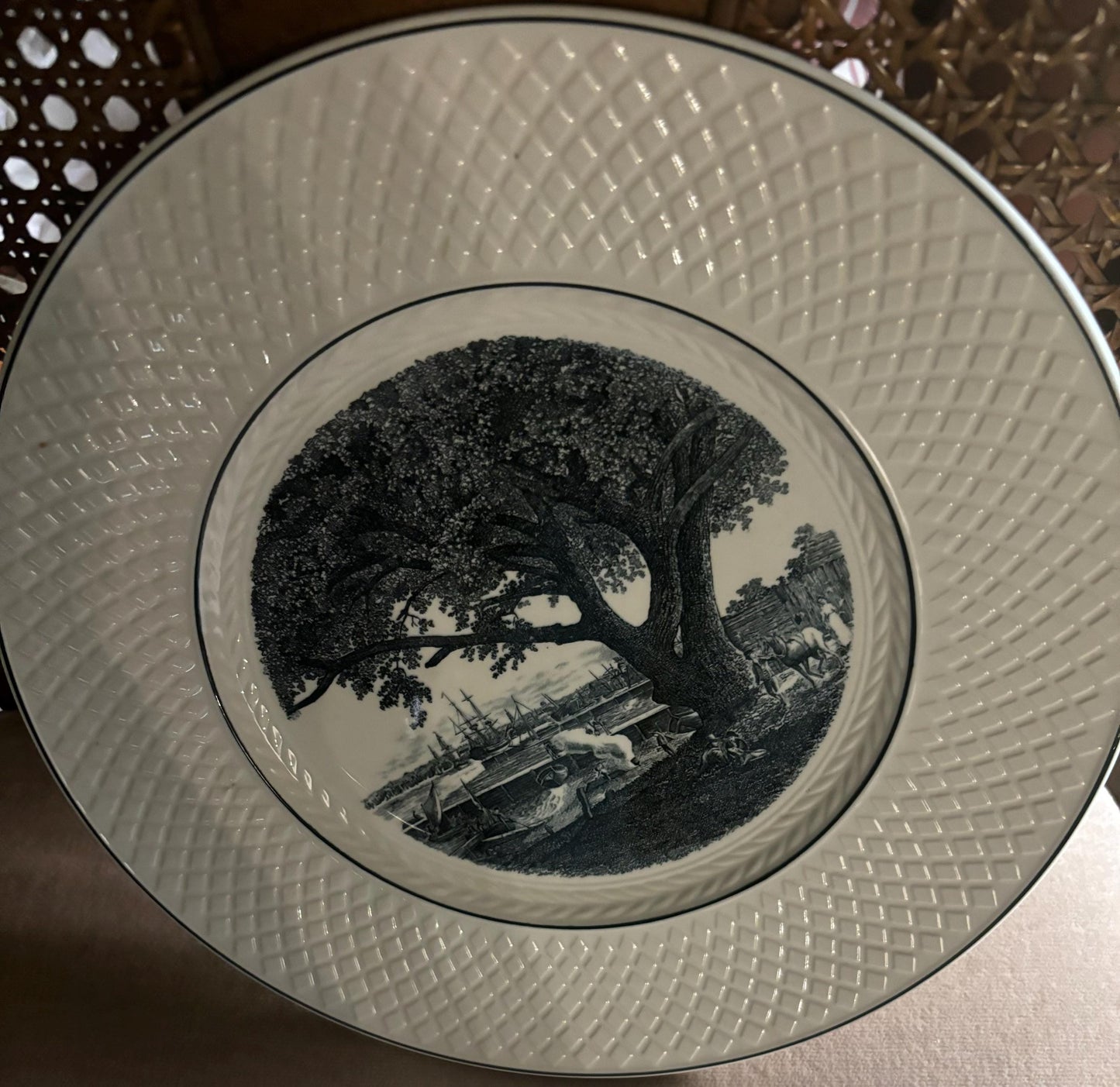 Vintage Spode’s Mansard Copeland Plate Choose From Old Christ Church The Elm Treaty Tree Independence Hall Made in England Lover Antiques