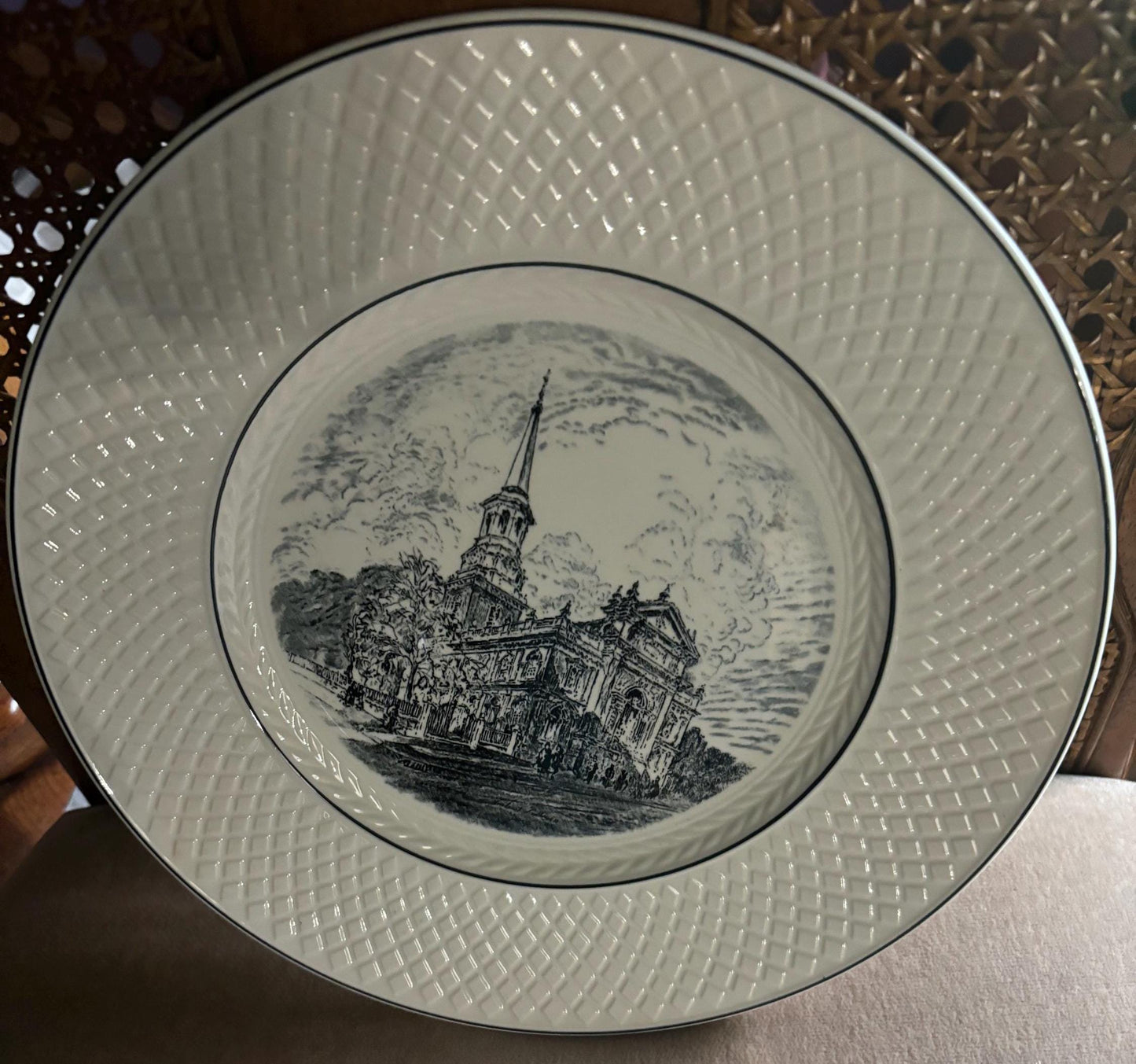 Vintage Spode’s Mansard Copeland Plate Choose From Old Christ Church The Elm Treaty Tree Independence Hall Made in England Lover Antiques