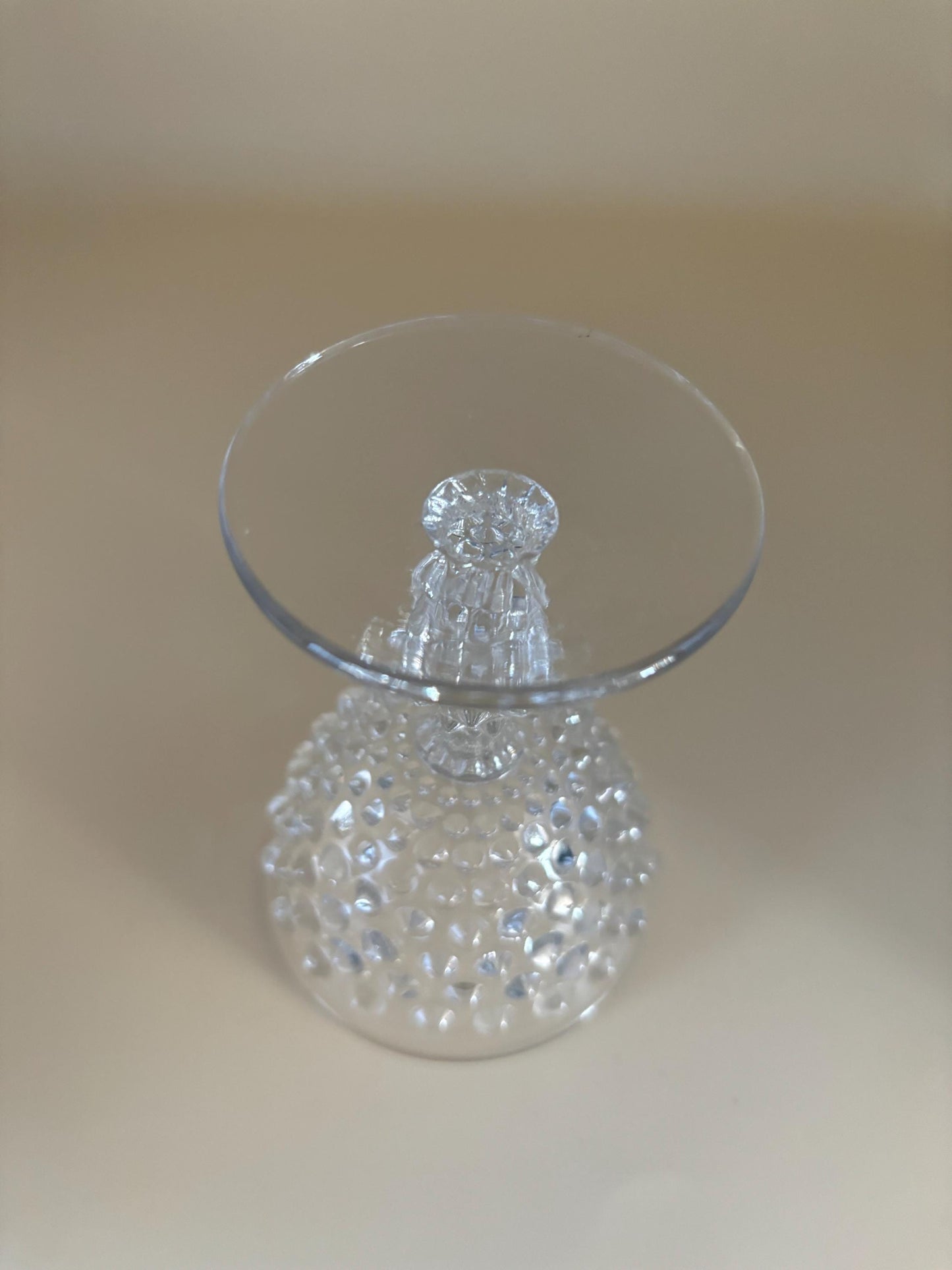 Vintage Duncan & Miller Hobnail Glasses Set of 6 Glass with Pedestal Lover Antiques and Vintage