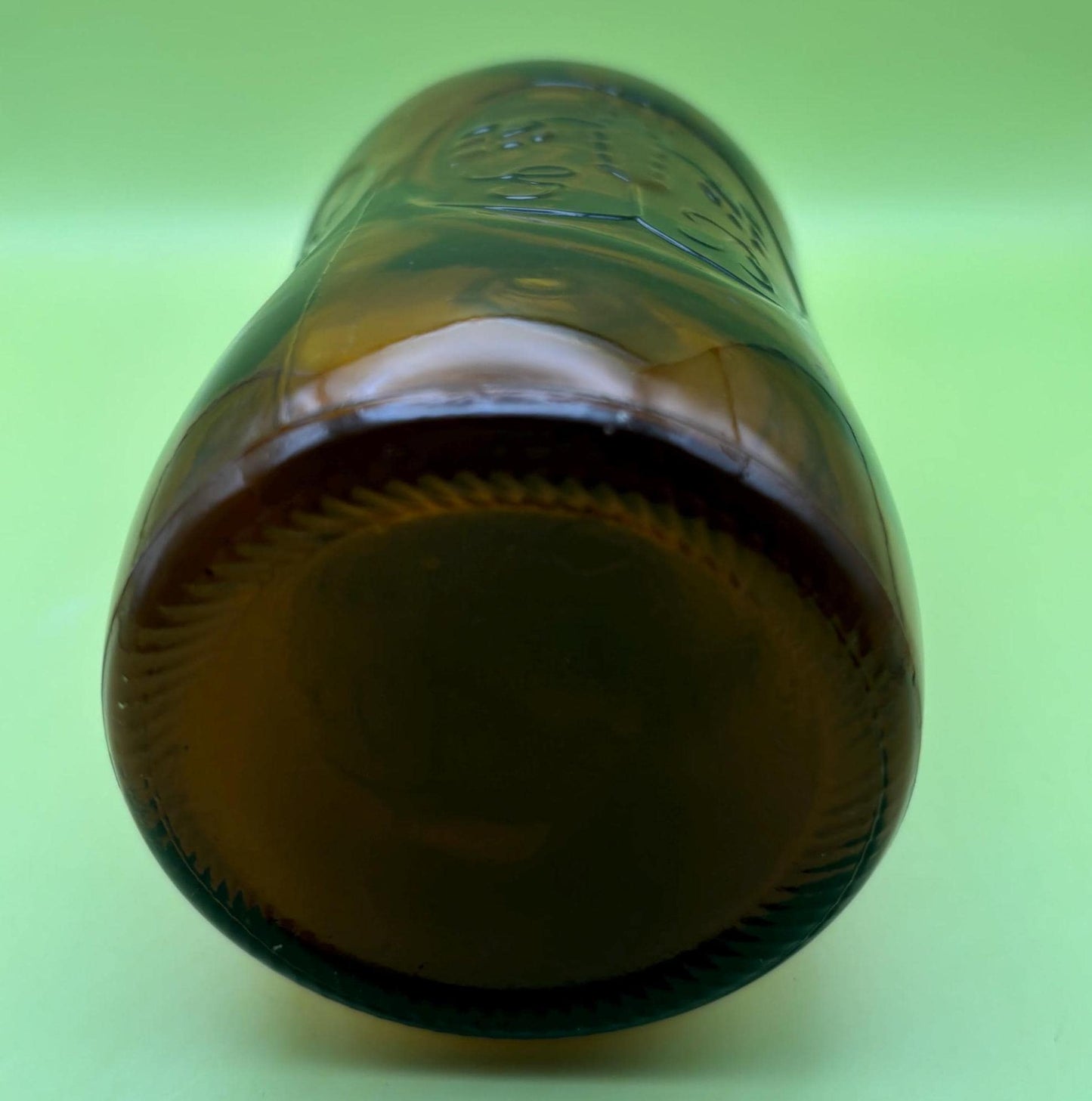 Vintage Grolsch Beer Bottle Dark Brown Amber Glass Bottle Orange Glass Jar Embossed Glass Swing Top Porcelain Cap Lover Antiques